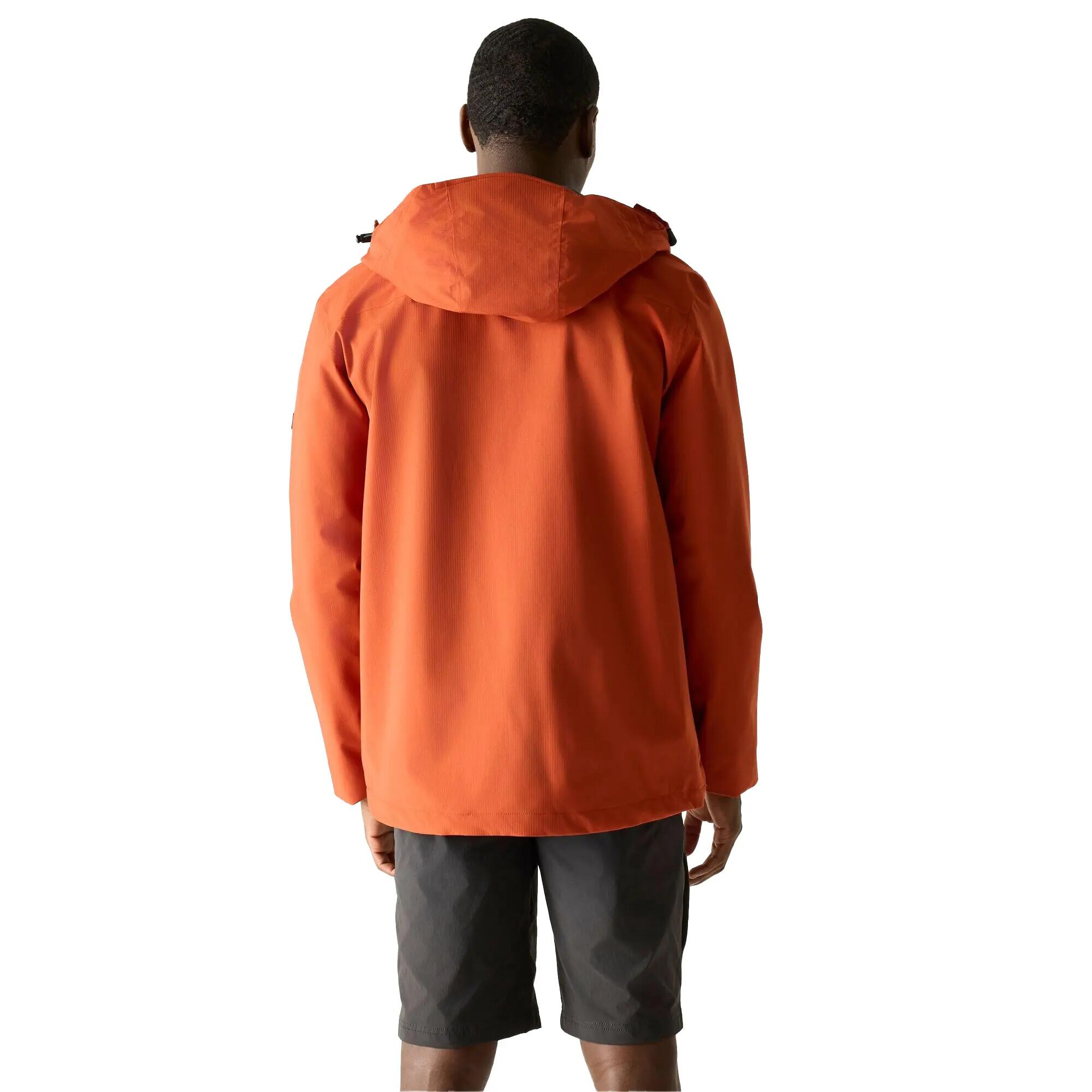 Heren Oklarna Waterdichte Jas (Baksteen Rood) 6/6