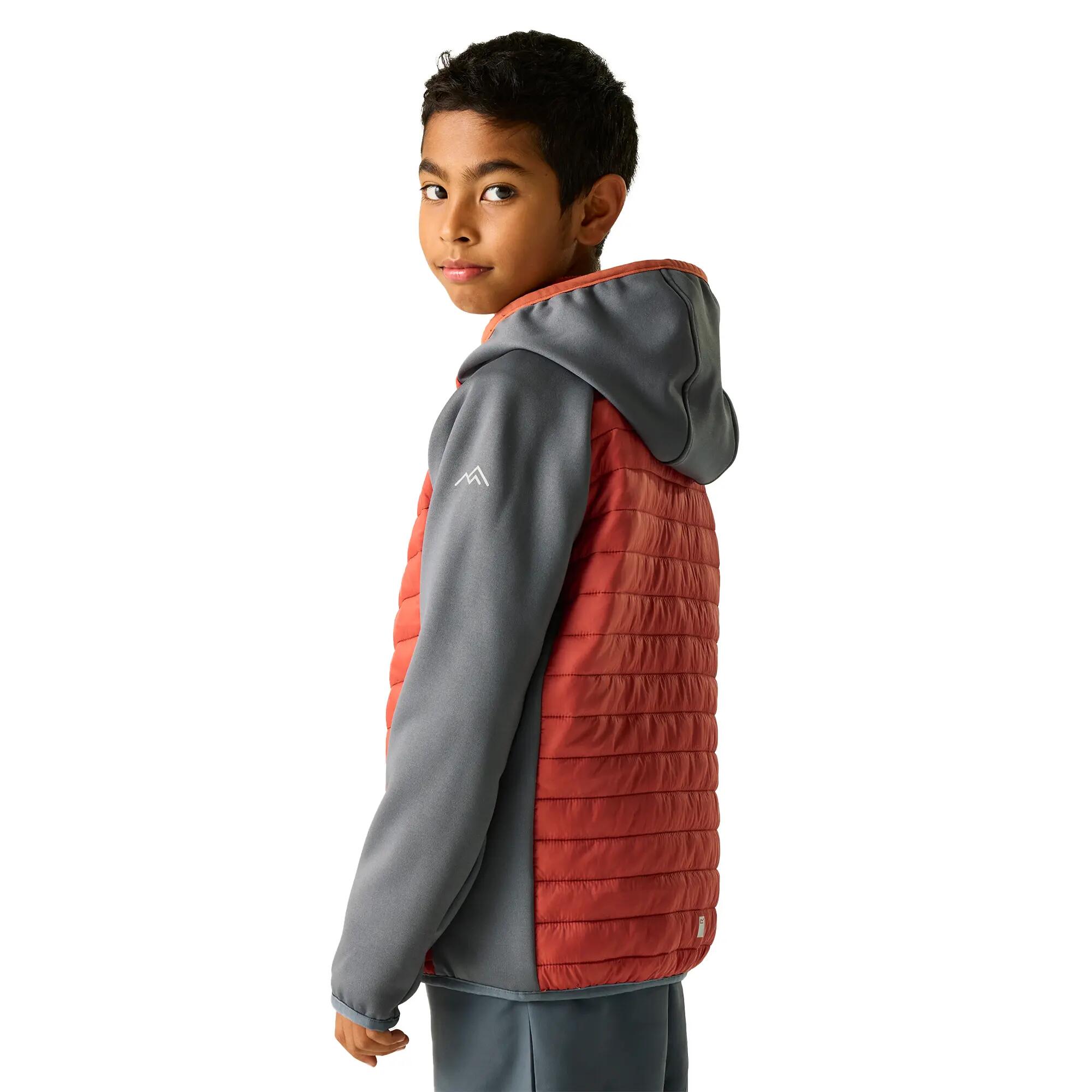 Chaqueta Híbrida Andreson para Niños/Niñas Tormenta Oscura, Ladrillo 6/6