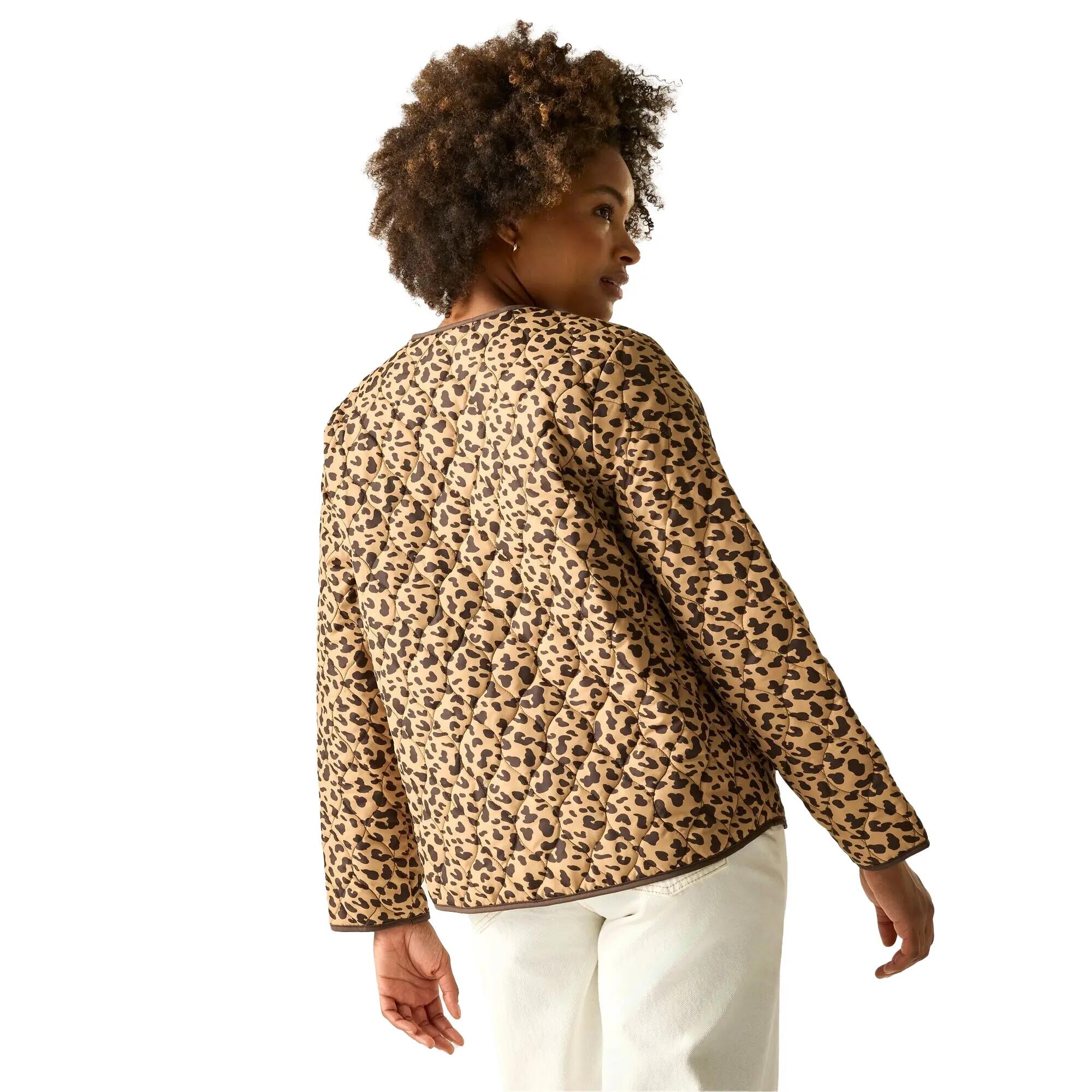 Dames Mira Jas met luipaardprint (Bruin) 6/6