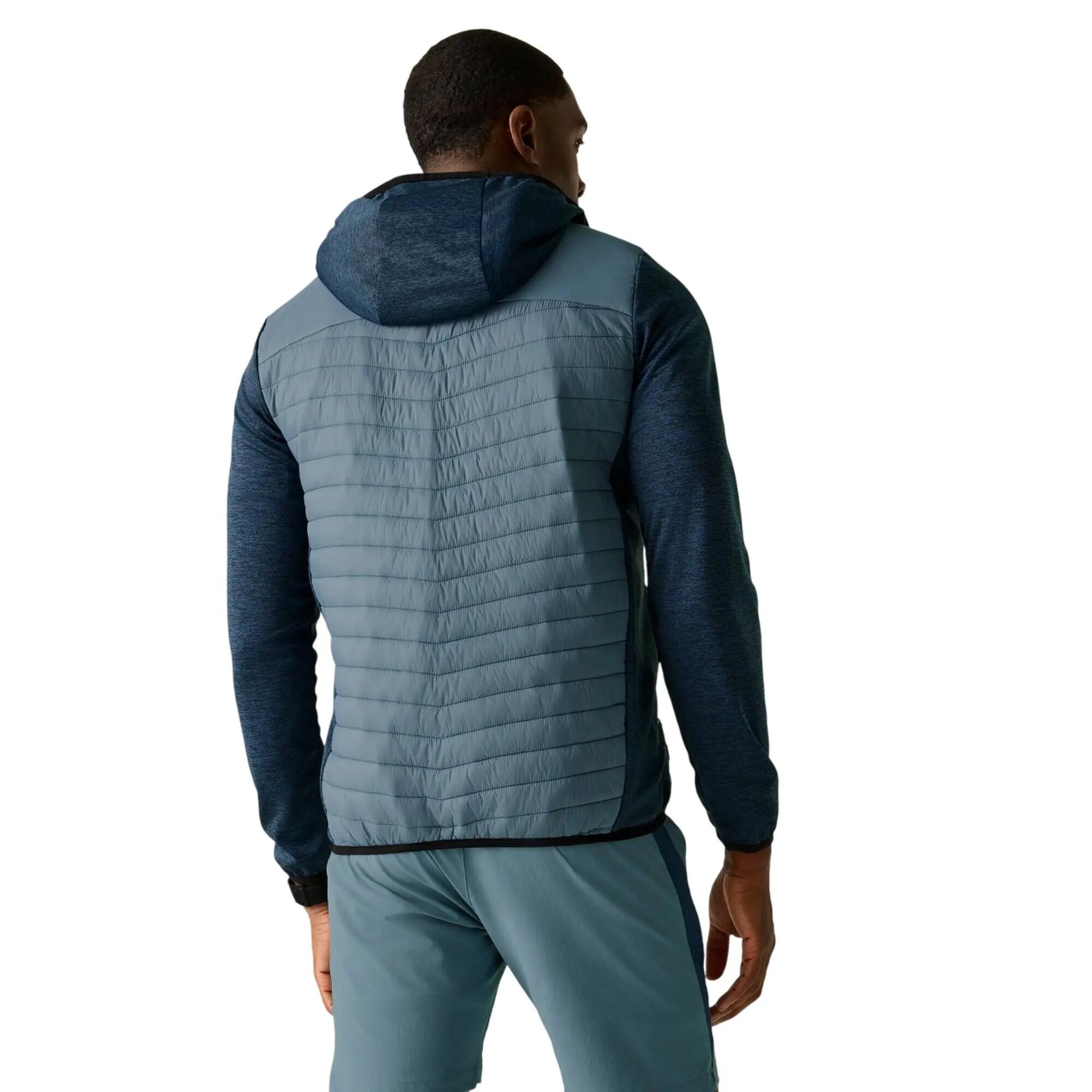 Chaqueta Híbrida Andreson de Jaspeada para Hombre Azul China, Cielo Nocturno 6/6