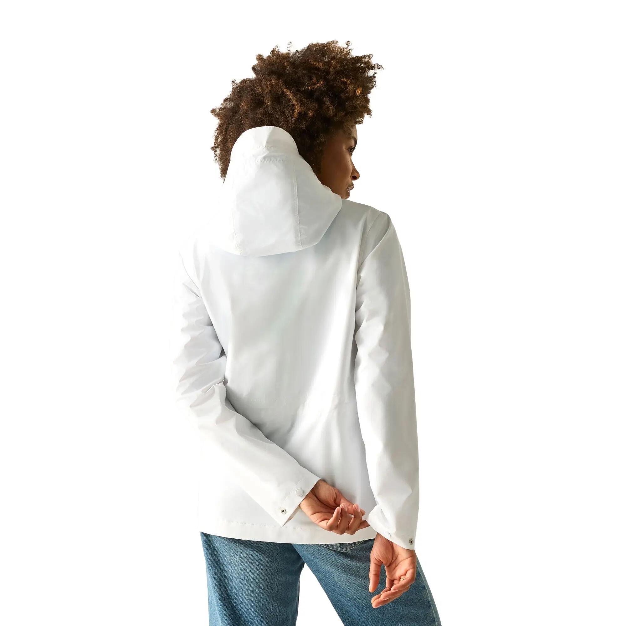 Casaco impermeável Bayletta Grid Distress para senhora/senhora (Branco) 6/6