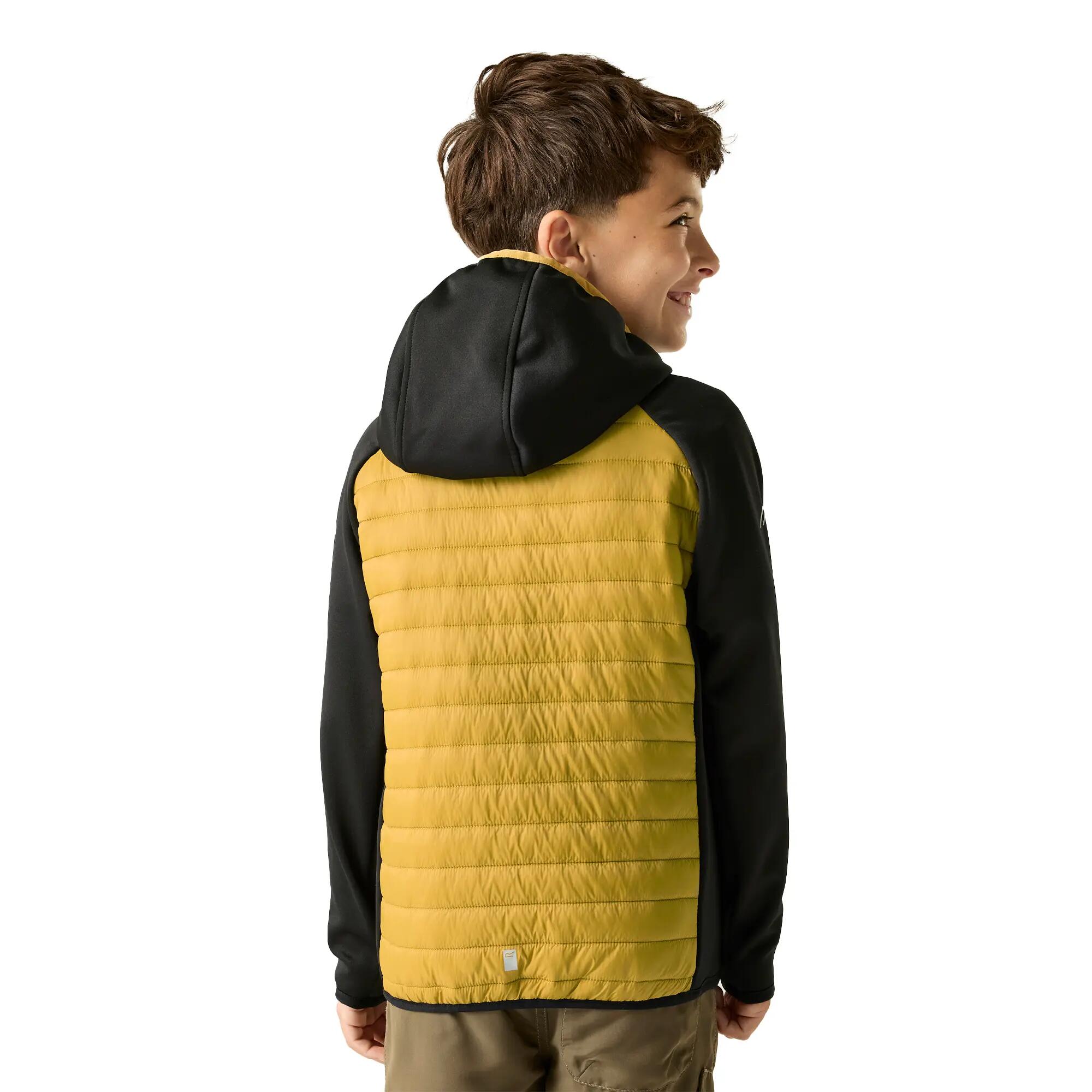 "Andreson" Hybridjacke für Kinder Schwarz/Holzbraun 6/6