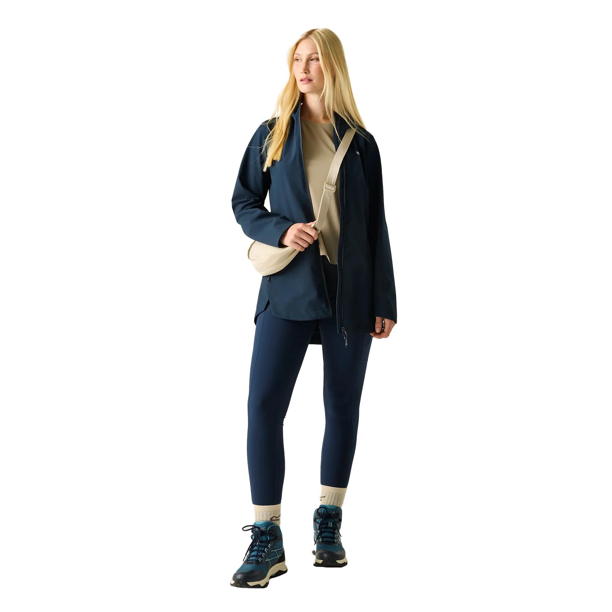 Dames Natalina Waterdichte Jas (Marine) 6/6
