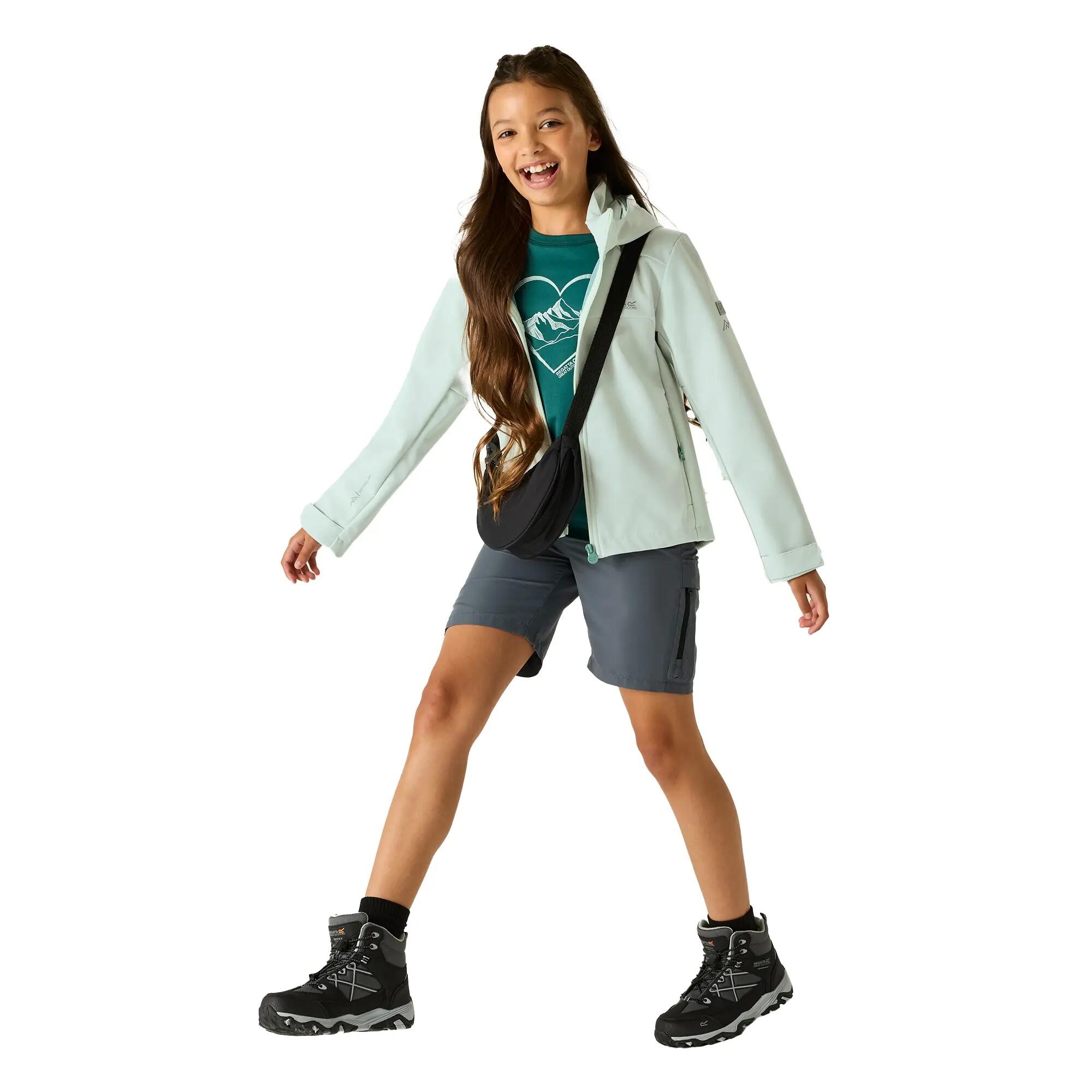 Giacca Soft Shell Bambini Regatta Acidity Nebbia Oceanica Ivy Moss 6/6