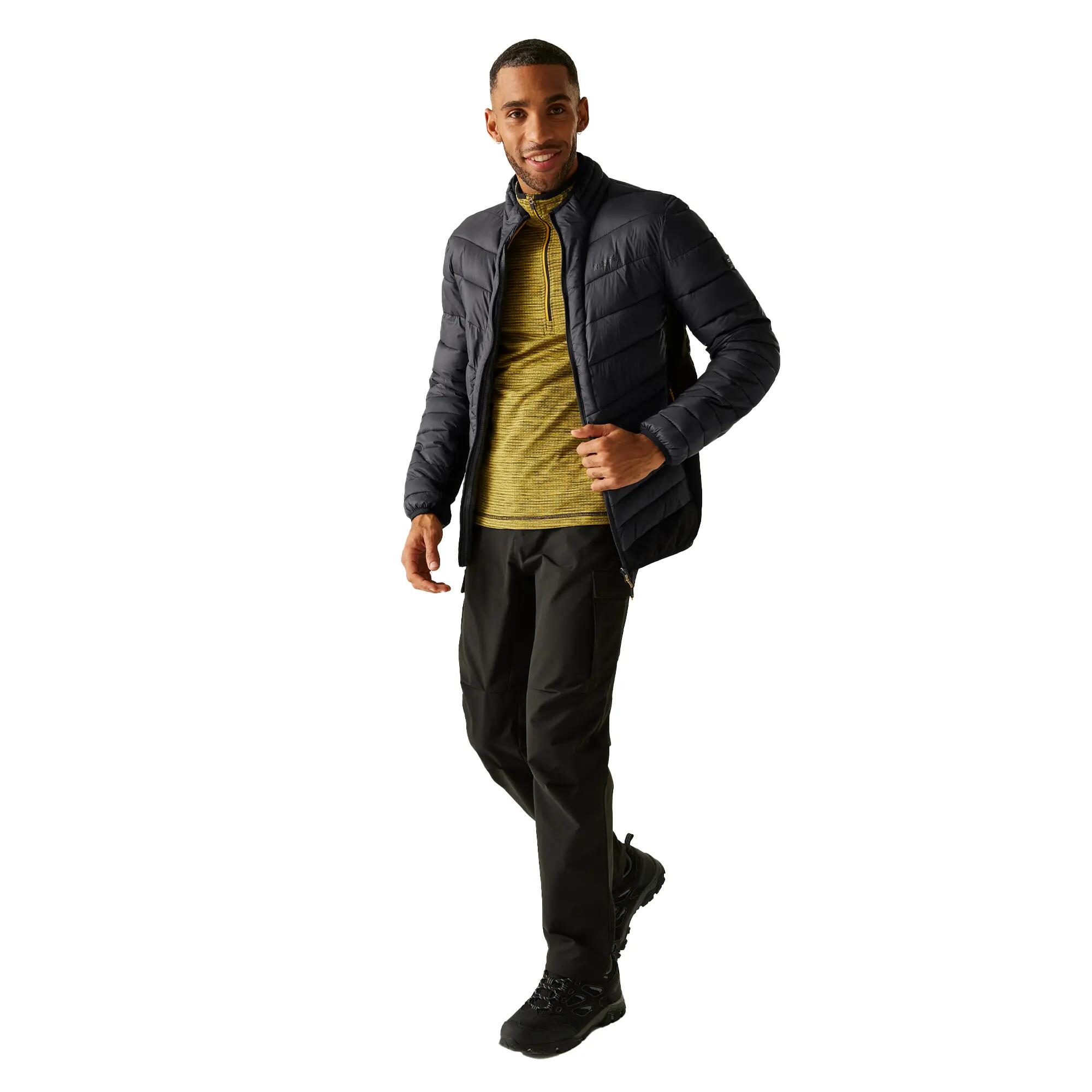 Chaqueta Híbrida Leedre para Hombre Ceniza, Negro 6/6