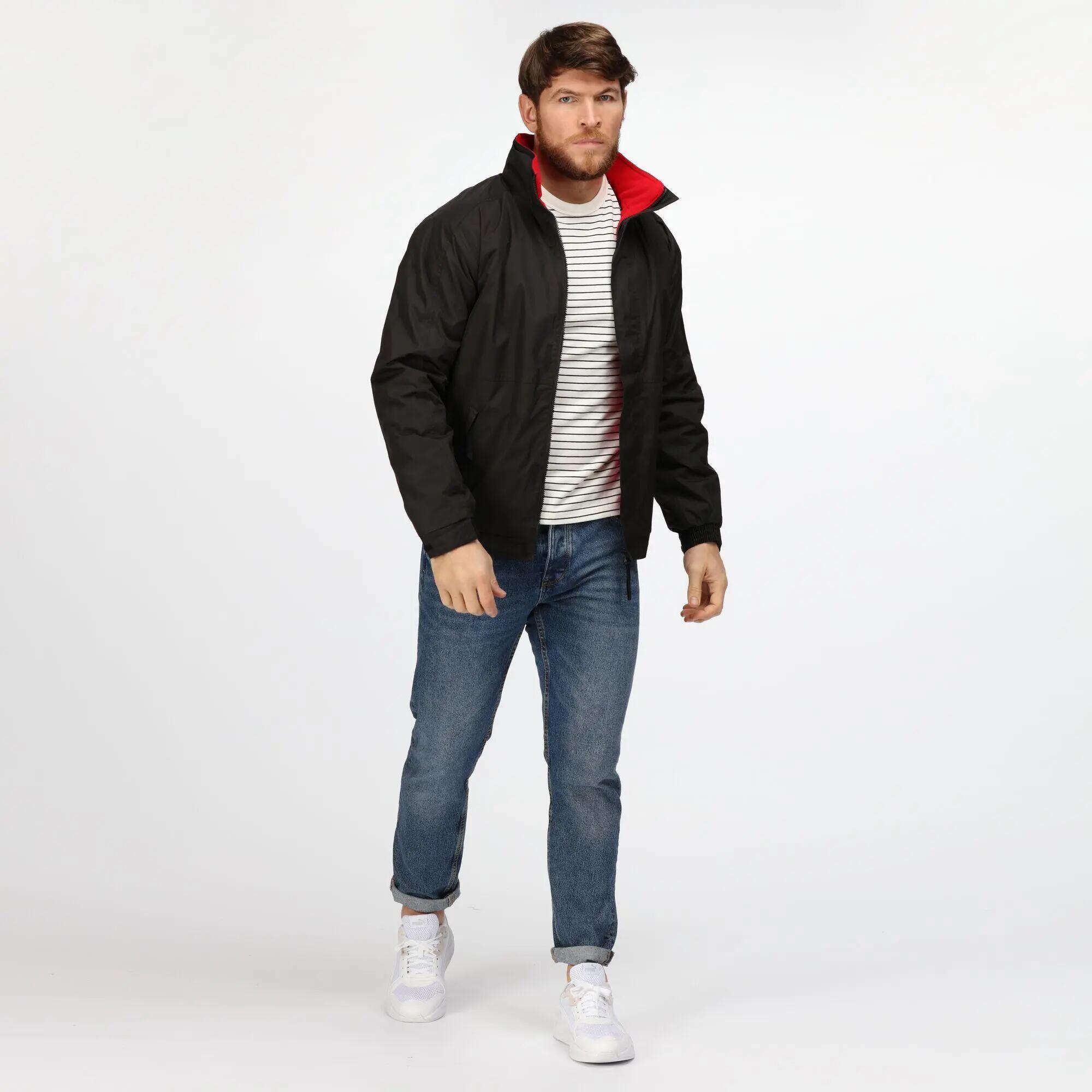 Chaqueta impermeable resistente al viento modelo Dover para hombre Negro/gris 6/6