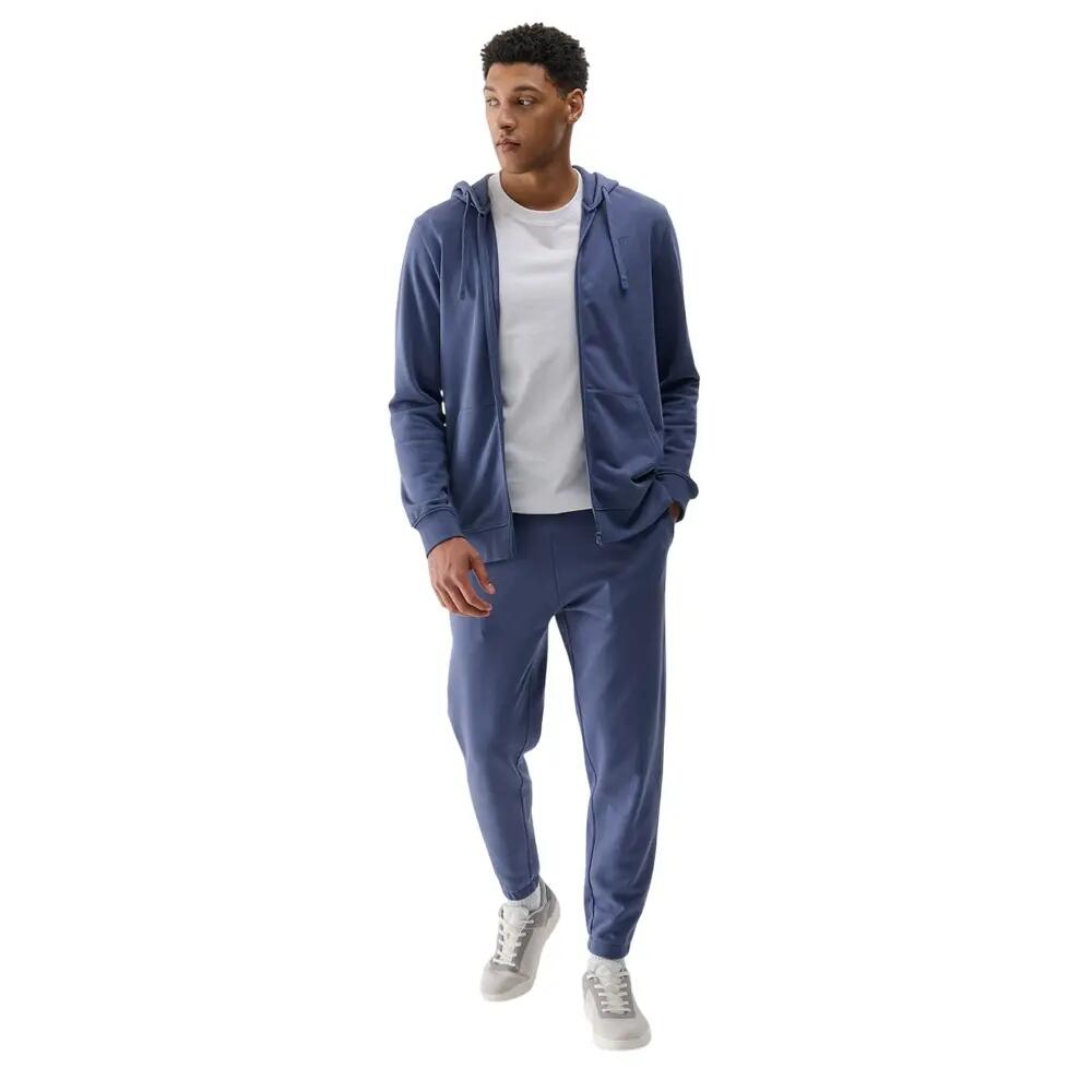 Heren WMM00TSWSM1768 Hoodie met volledige rits (Blauw) 5/5