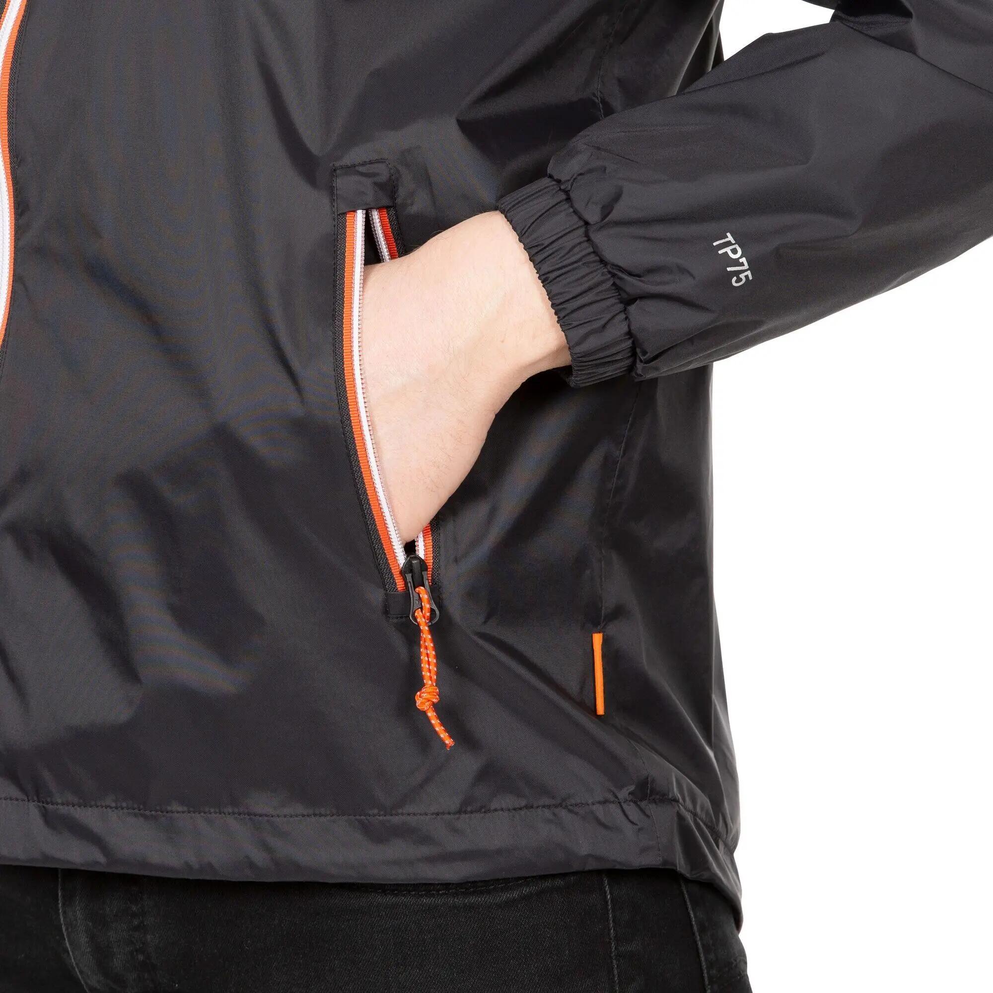 Trespass BRIAR Herren Regenjacke schwarz, Kapuze, TP75 7/7