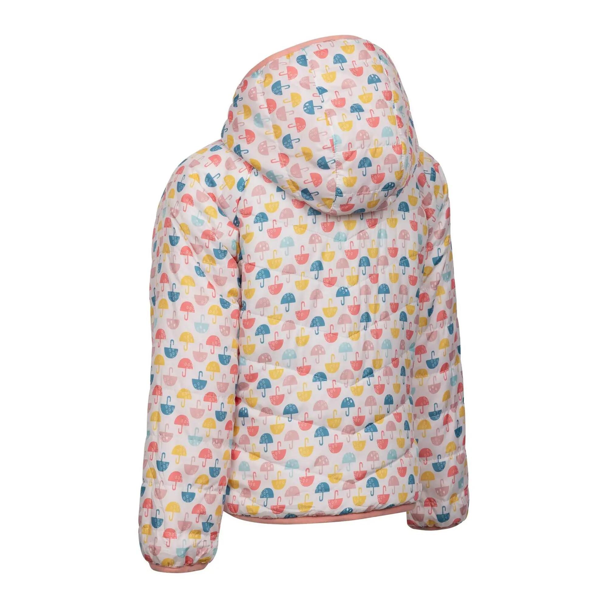 Casaco acolchoado reversível Dessie para criança/adolescente (Laranja suave) 6/7