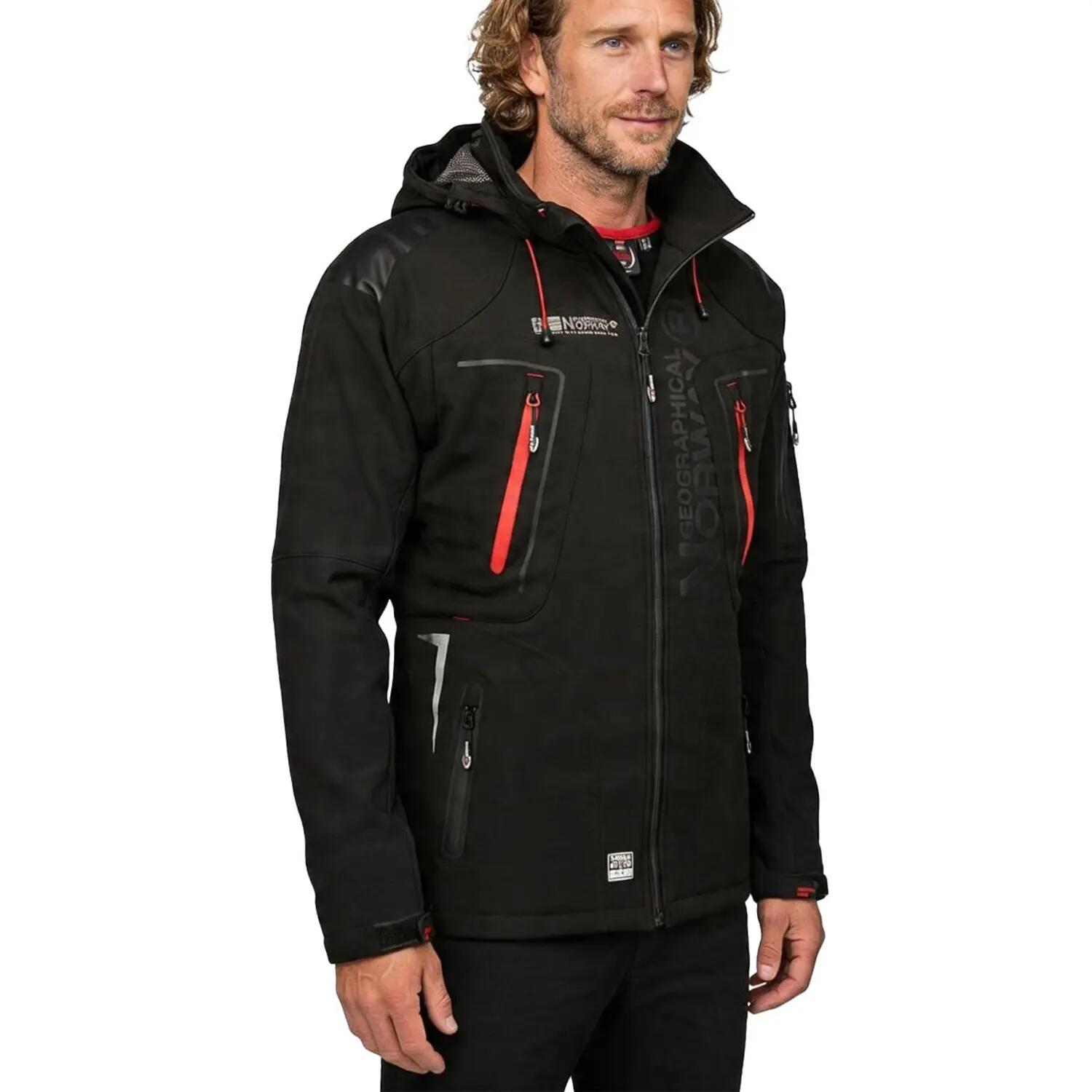 Veste Softshell TECHNO Homme (Noir / Orange) 6/6