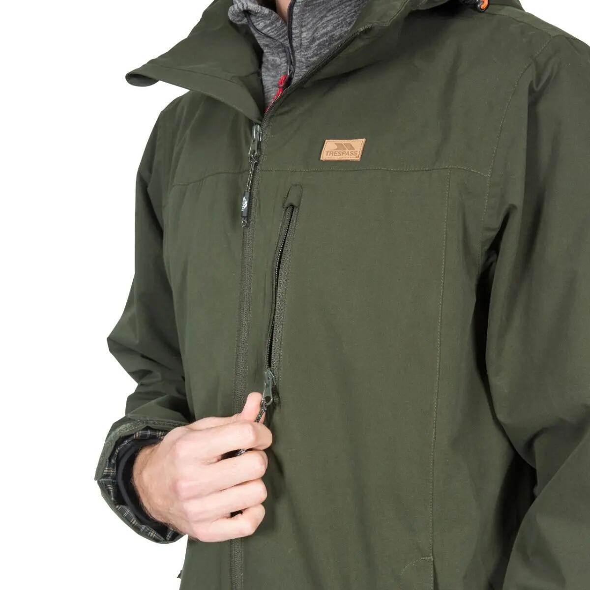 Giacca Impermeabile Uomo Trespass Weir Oliva 7/7