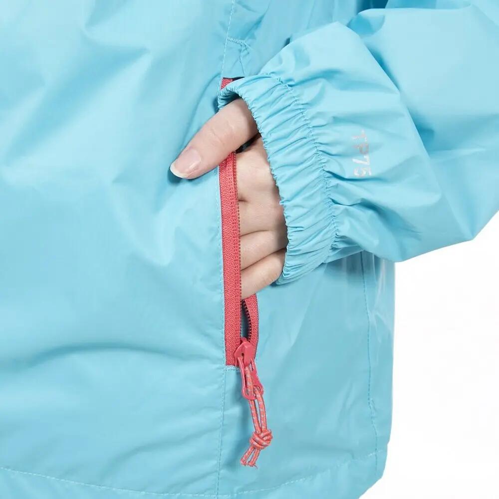 Kinderen/Kinderen Qikpac X Unisex Packaway Jacket (Aquamarine) 7/7
