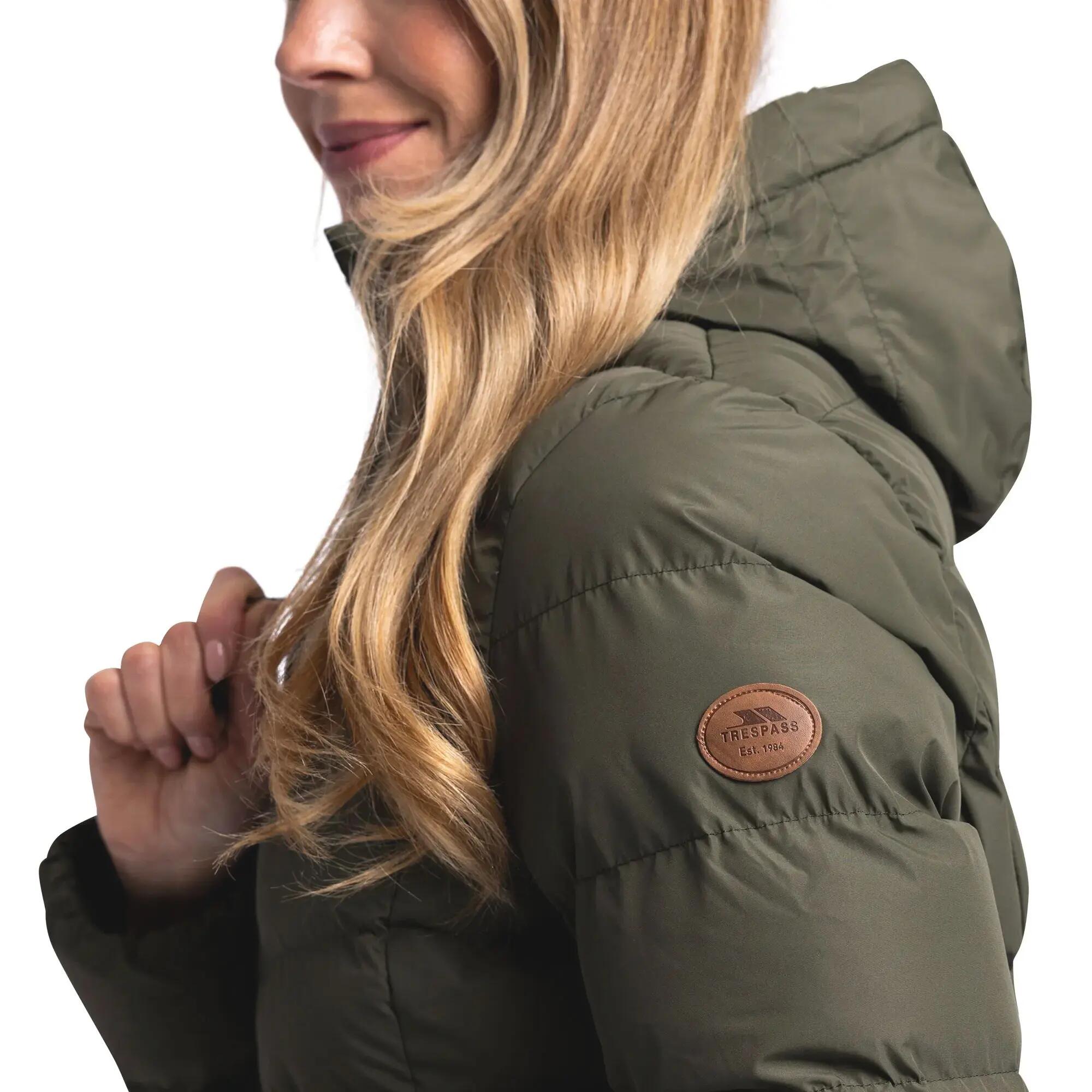 Womens/Ladies Audrey Padded Jacket (Dark Vine) 6/6