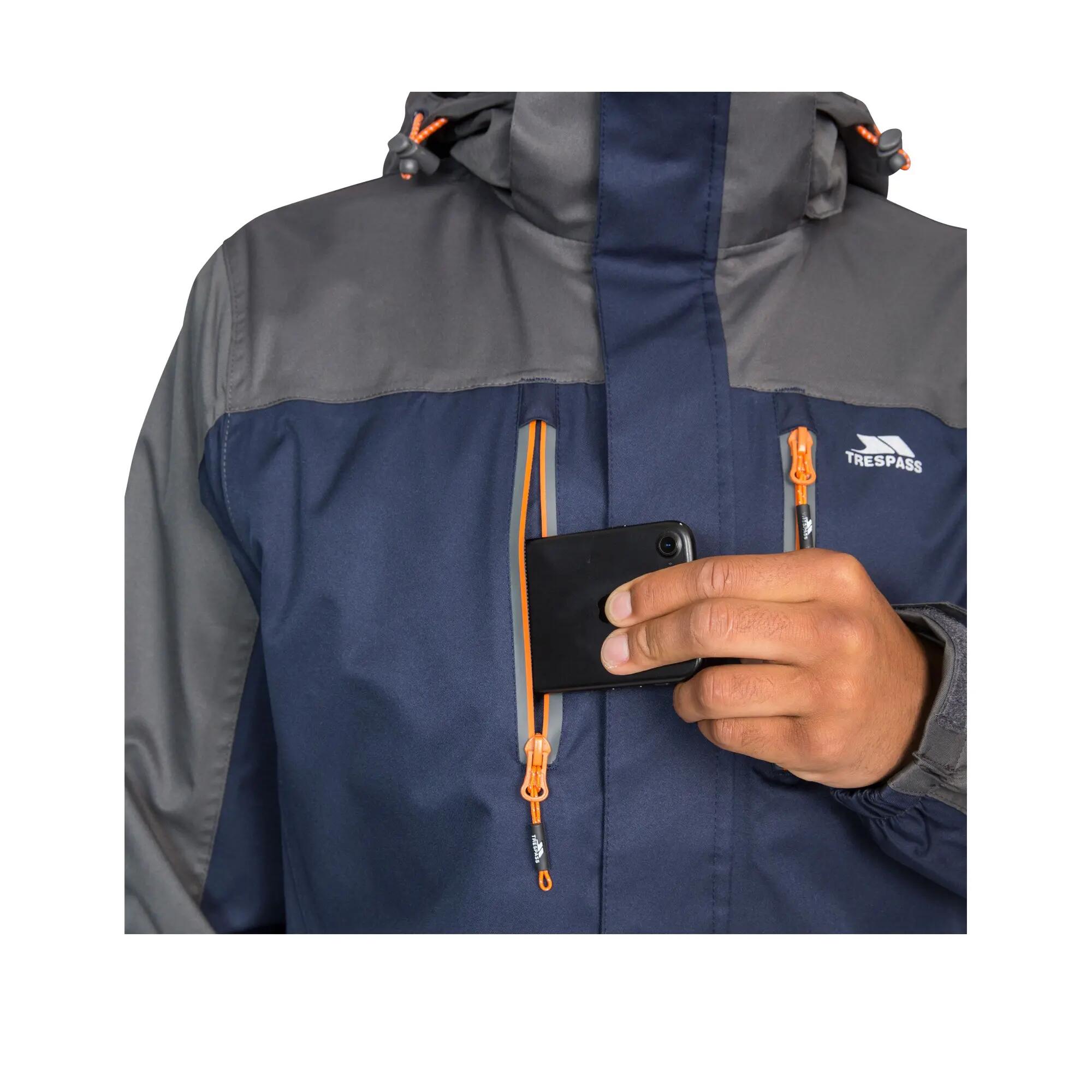 Wooster Giacca Impermeabile Uomo Trespass Blu Navy 7/7