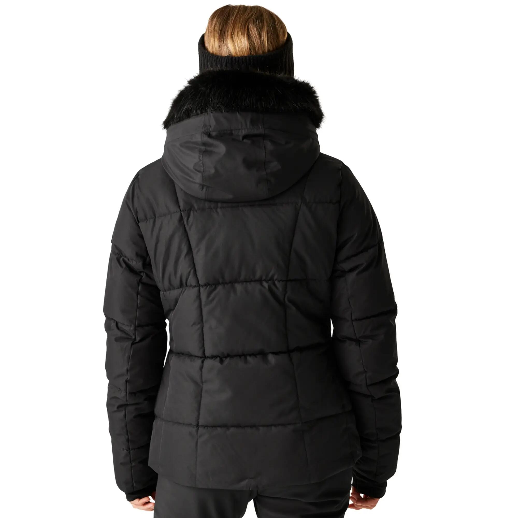 Blouson De Ski À Capuche Amovible GLAMOURIZE Femme (Noir) 6/6