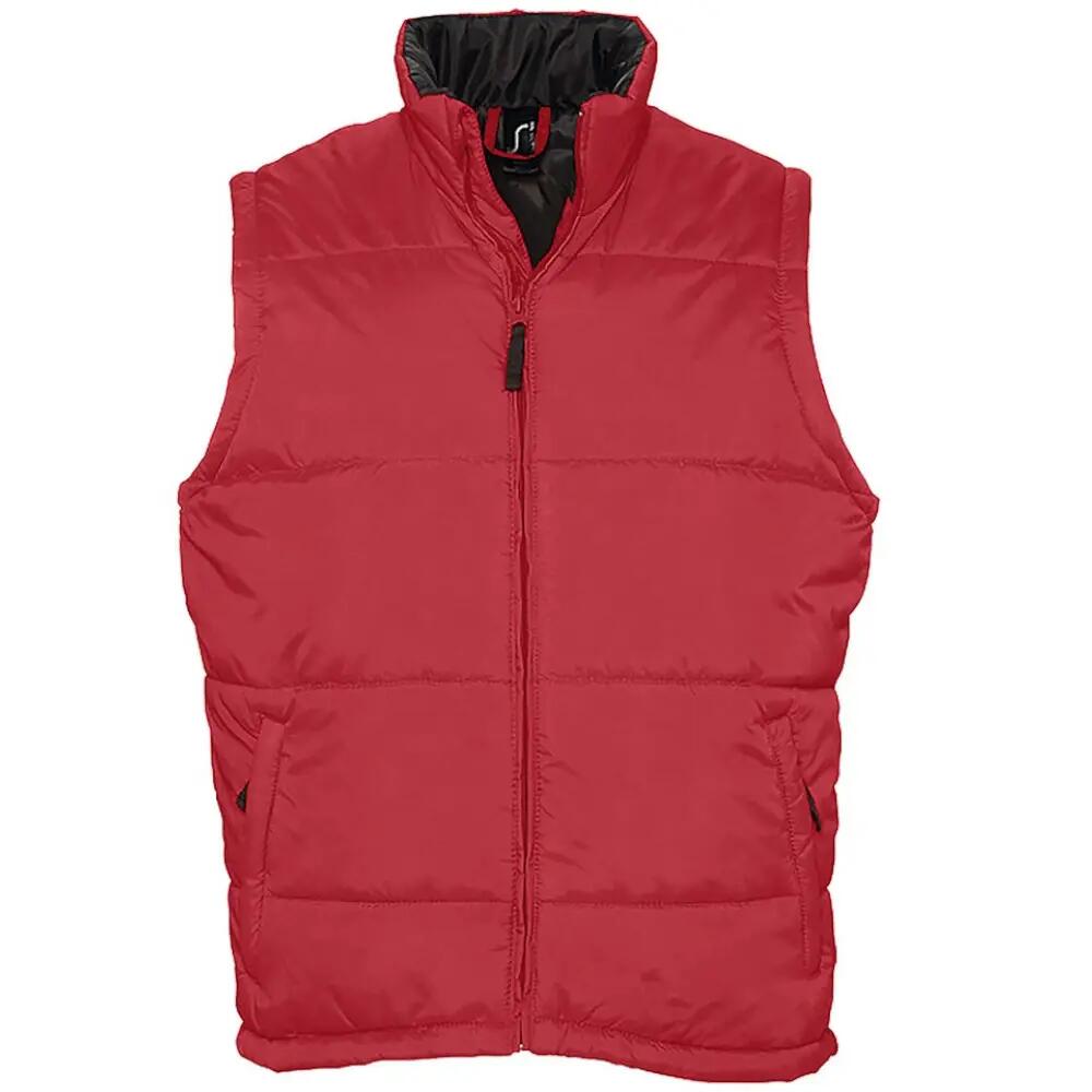 Warm Unisex Padded Bodywarmer Jacket (Red) 6/6