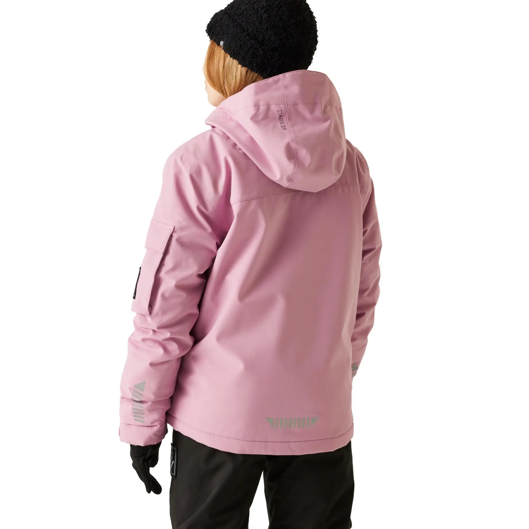 Blouson De Ski À Capuche SHREDDER Enfant (Rose Clair) 6/6