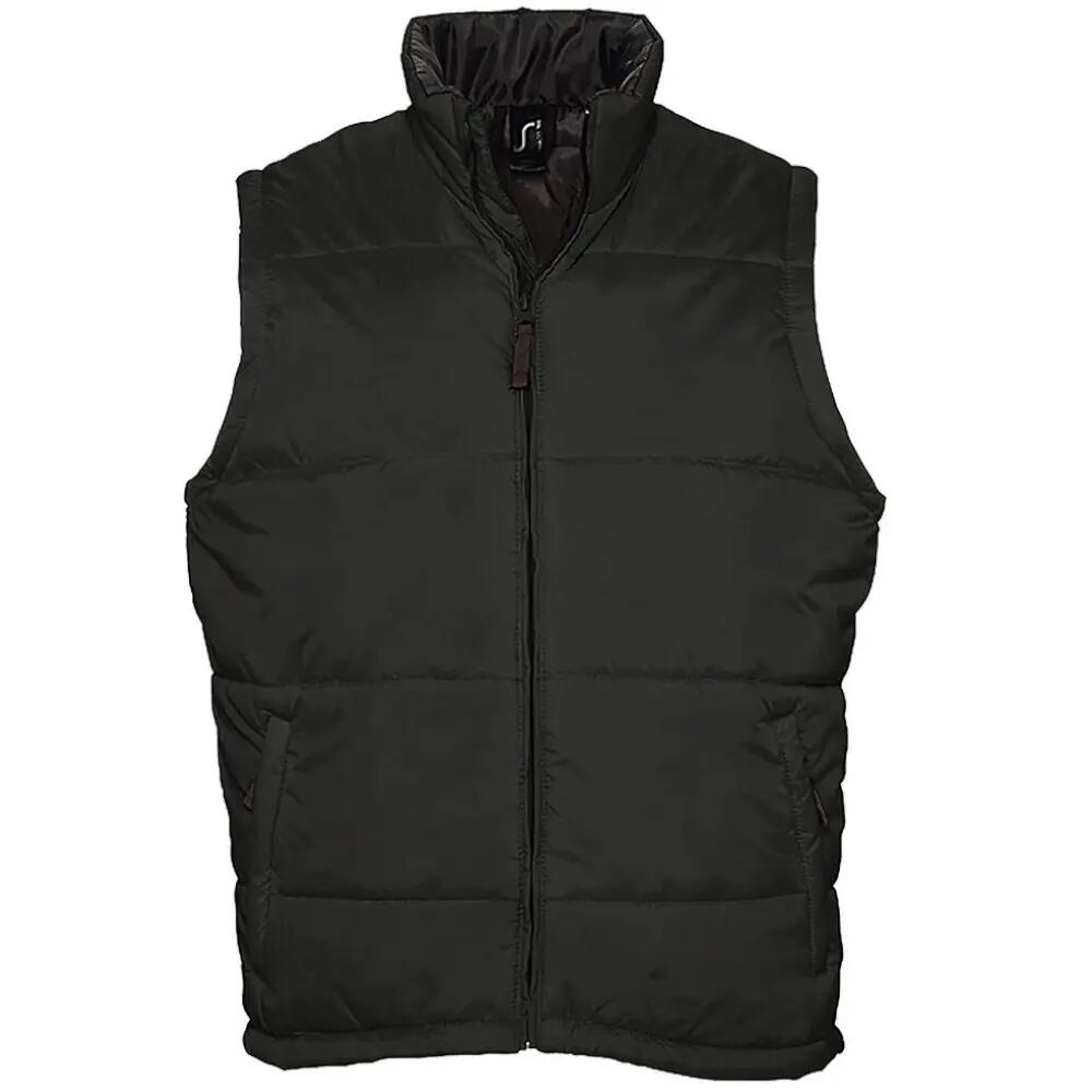 Warm Unisex Steppweste Bodywarmer mit Reißverschluss Damen und Herren Schwarz 6/6