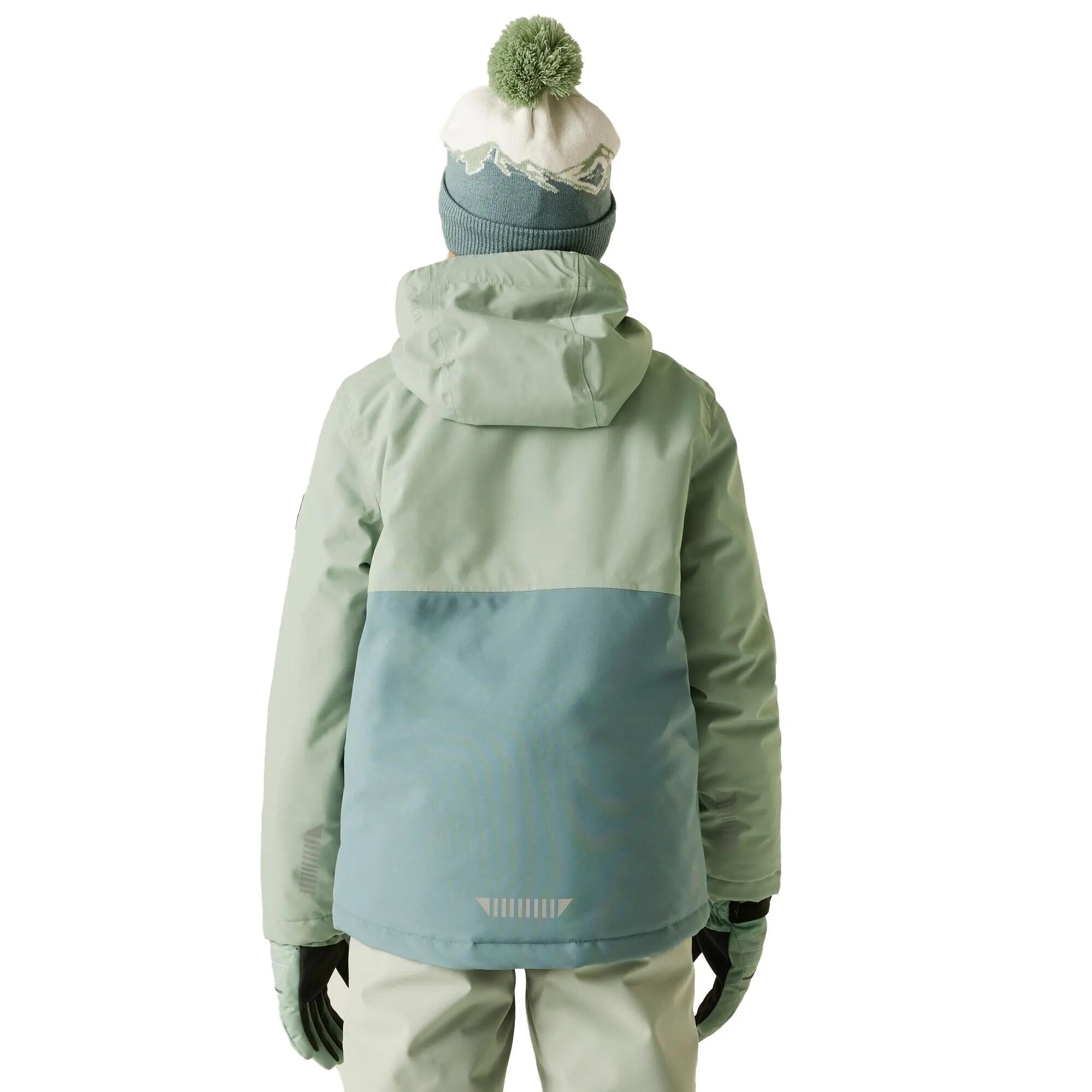 Giacca Da Sci Bambini Dare 2B Send It! Verde Ghiacciaio Elemento Grigio 6/6
