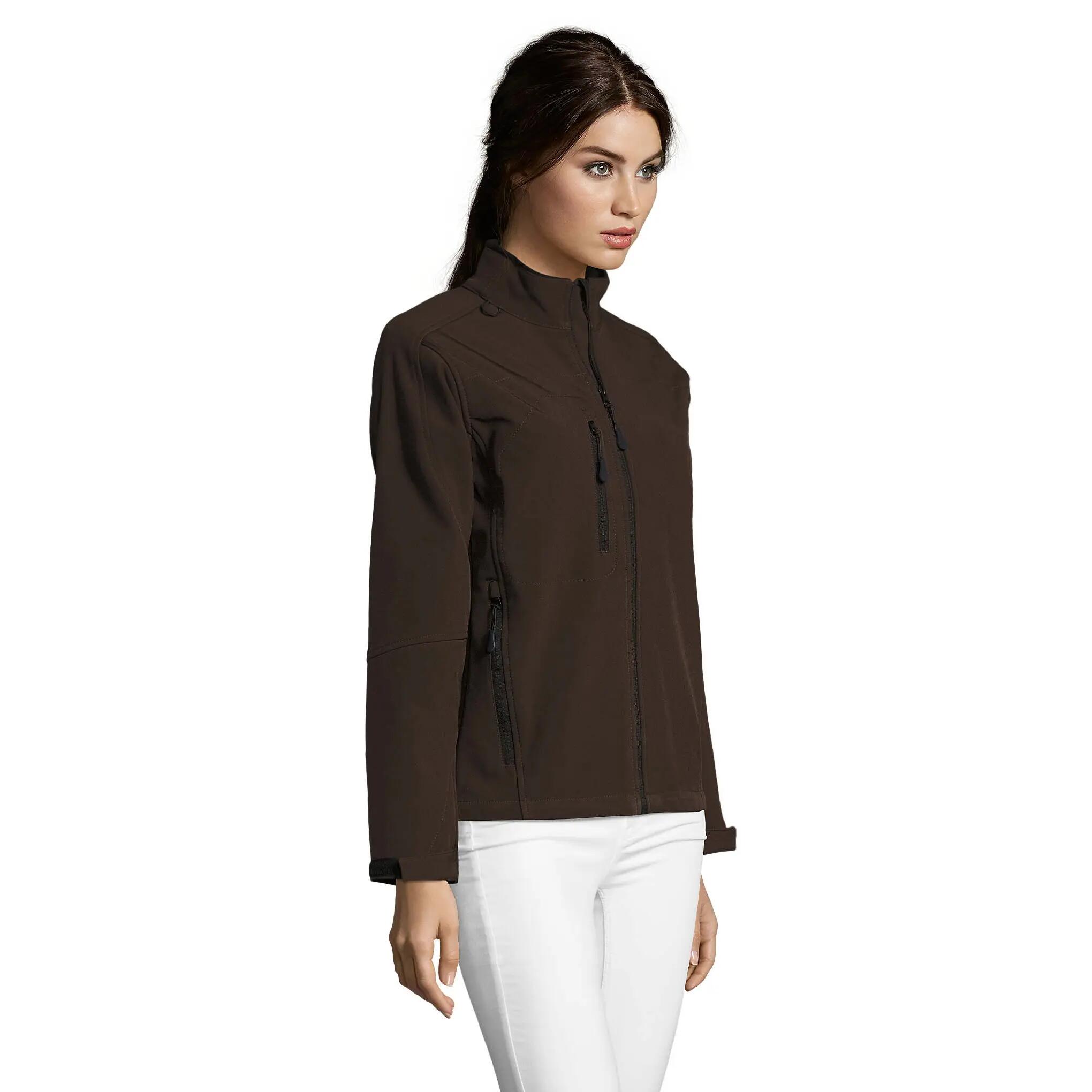 Giacca Softshell Donna SOLS Roxy Marrone Scuro 7/7