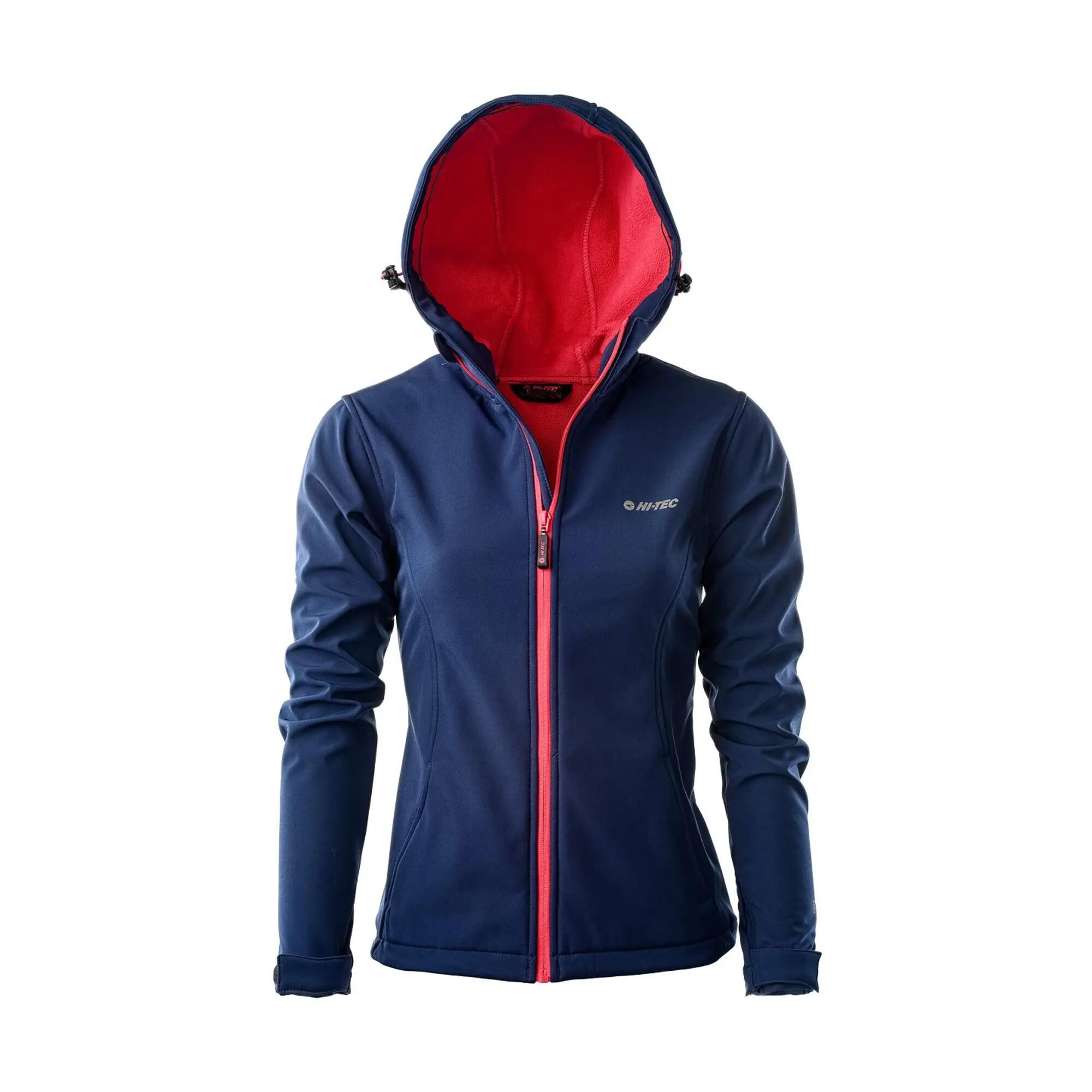 Dames Caria II Softshell Jas (Marine/Roodroze) 6/6