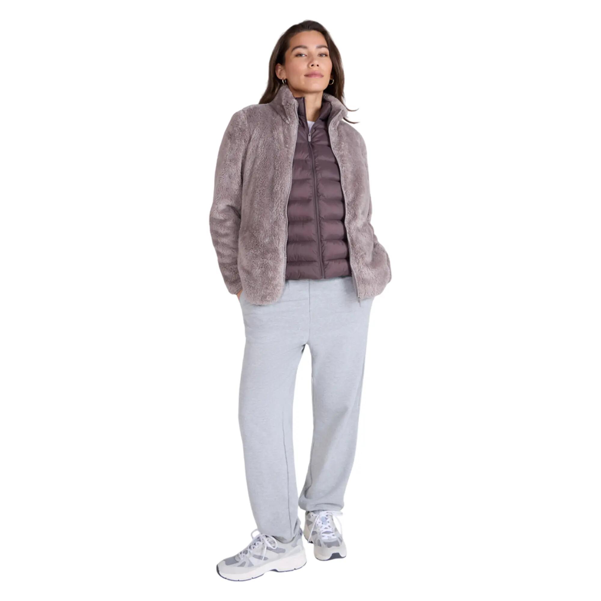 Giacca Cerniera Su Intera Lunghezza Donna Animal Grigio Talpa 5/6