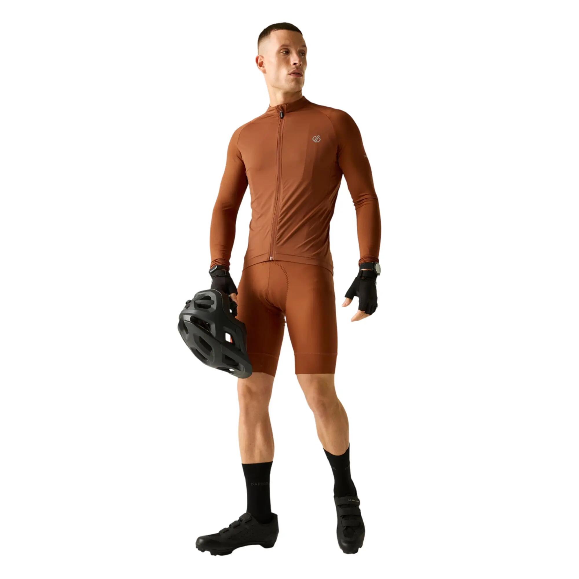 Maillot De Cyclisme Manches Longues LIGHTNING Homme (Orange Rouge) 6/6
