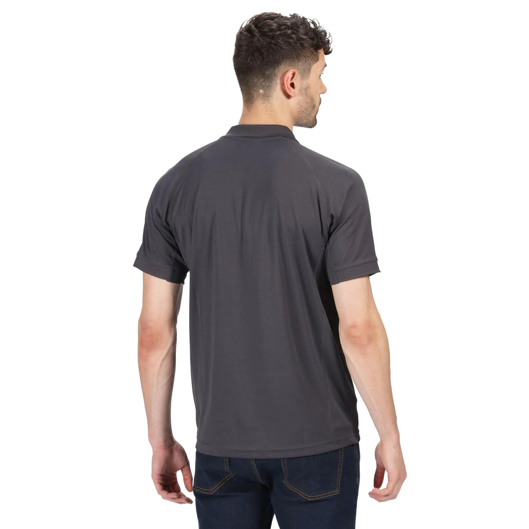 Professioneel Heren Coolweave Poloshirt met korte mouwen (Strijkijzer) 6/6