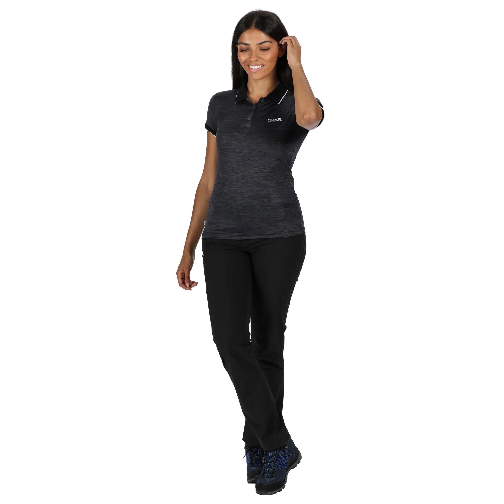 Polo Manches Courtes REMEX Femme (Noir) 7/7