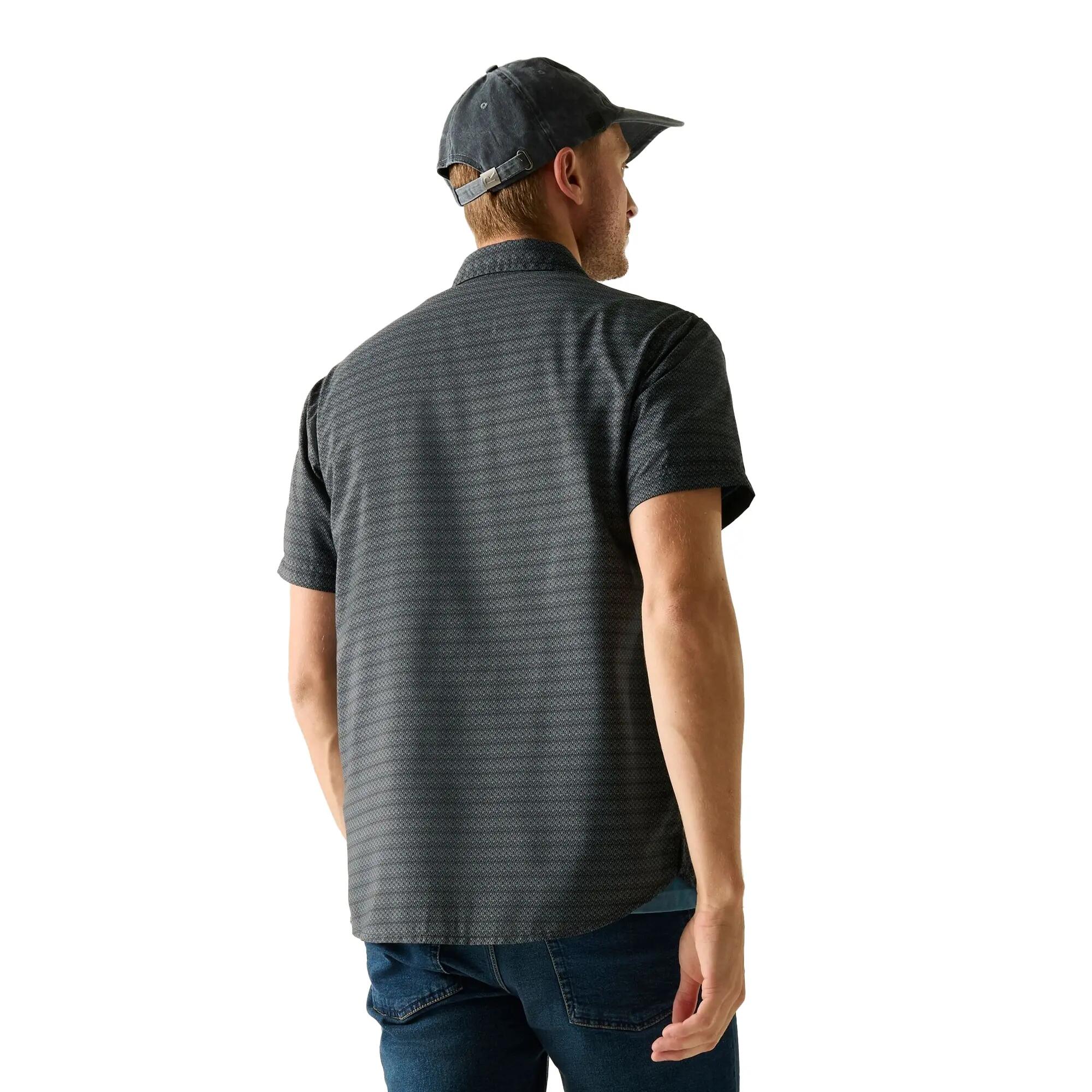 Camisa Manga Curta Triângulo Mindano Homem (Tempestade negra) 6/6