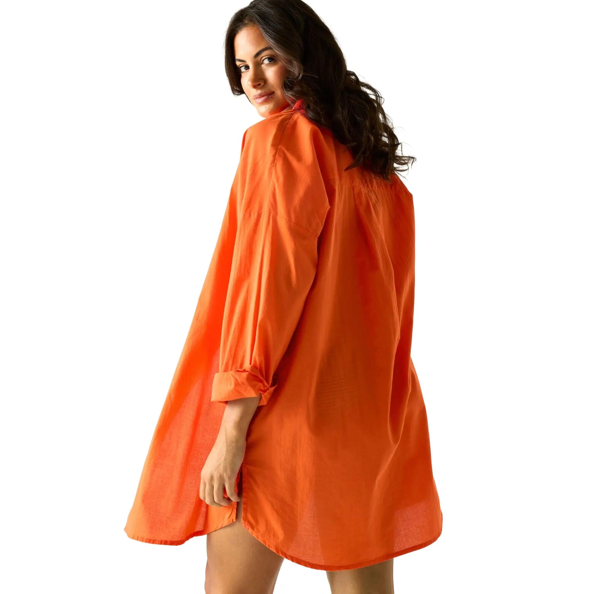 Camicia Spiaggia Semplice Donna Regatta Prena Cover Up Tango Mandarino 6/6
