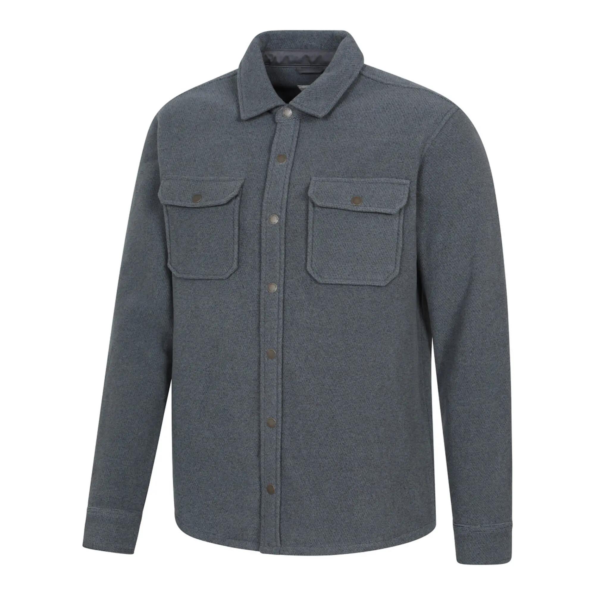 Camicia Uomo Mountain Warehouse Dresden Grigio Scuro 3/4