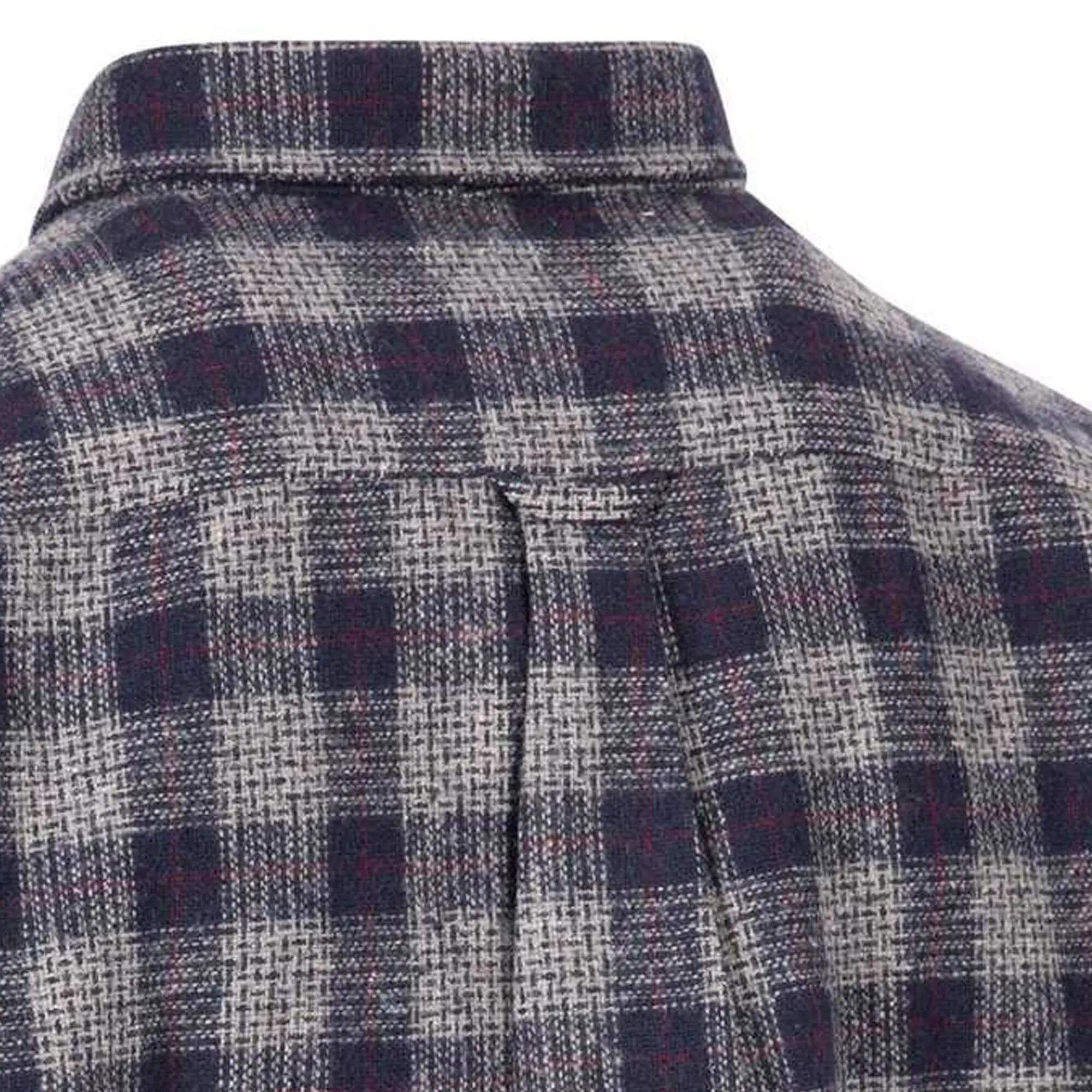 Camicia A Quadri Uomo Trespass Portlaw Grigio Blu 6/6