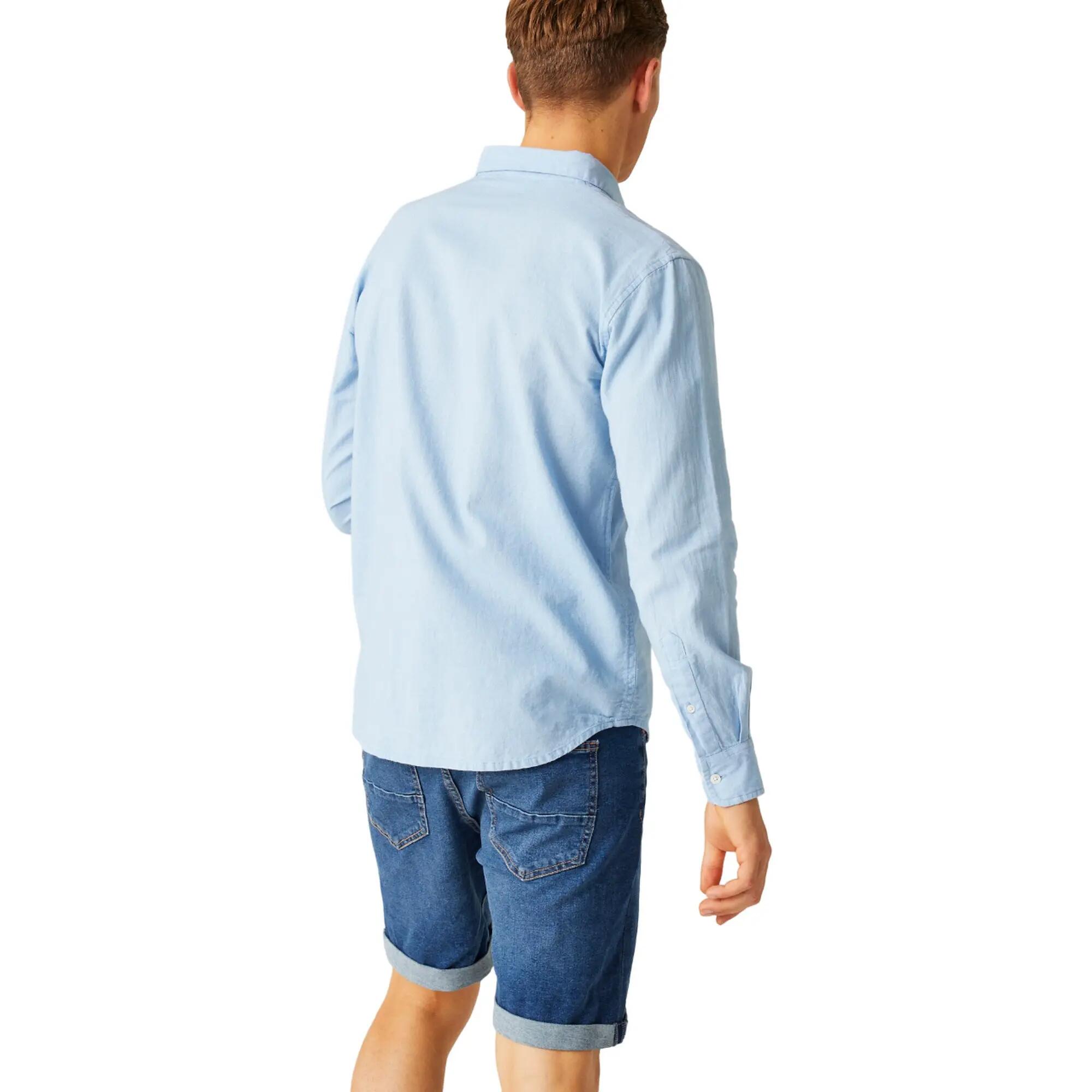 Camicia Uomo Regatta Babbinswood Blu Cipria 7/7