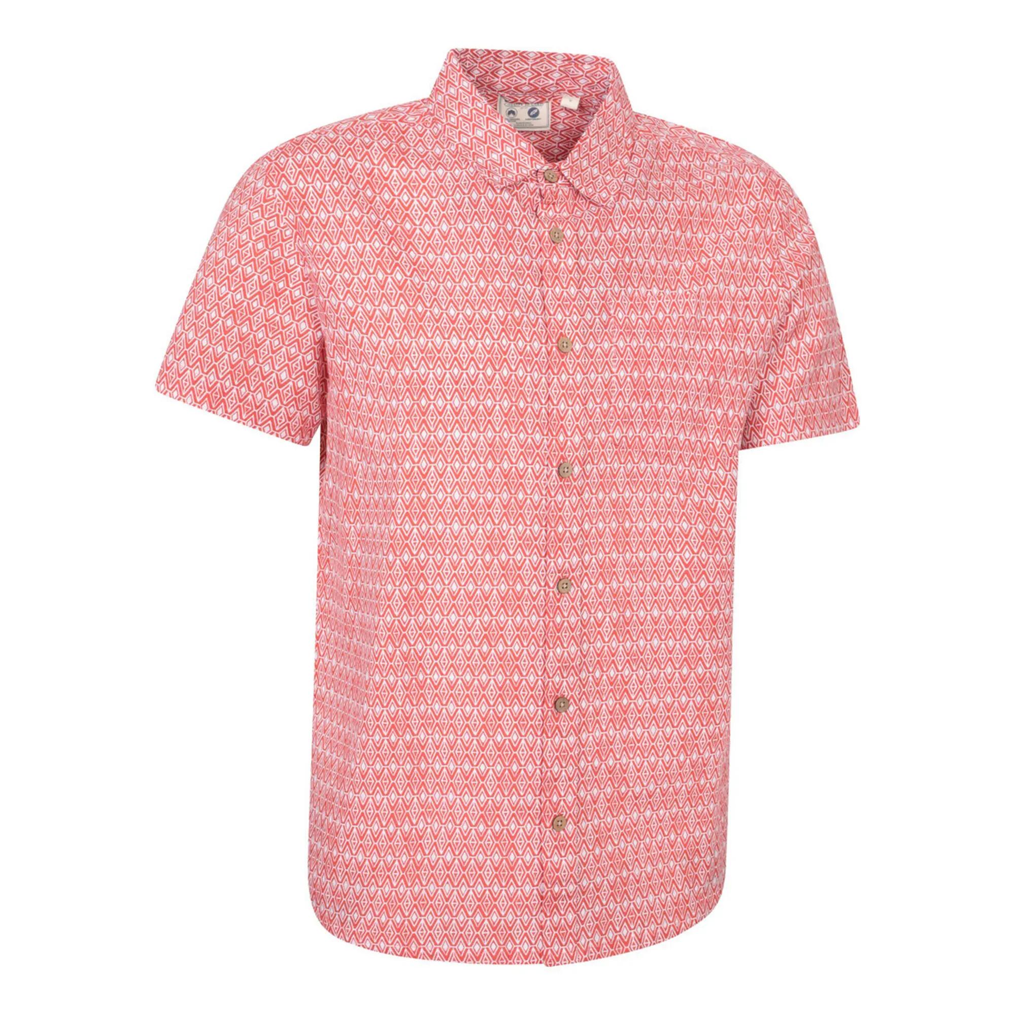 Camicia Illustrazione Uomo Mountain Warehouse Preston Rosso Corallo Ardente 4/4