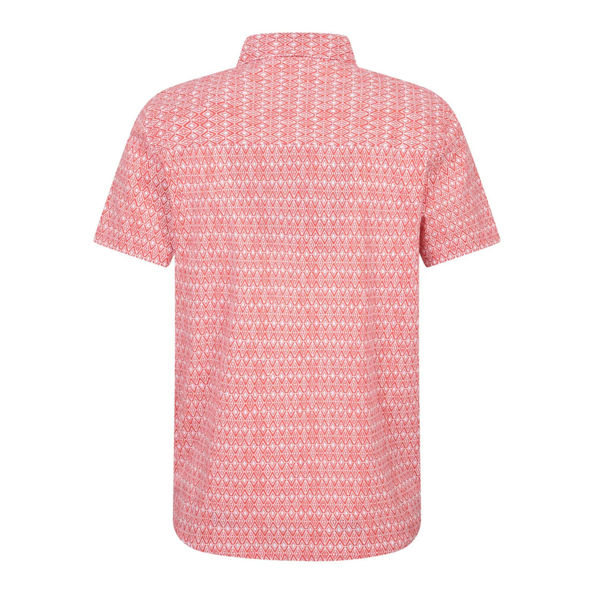 Camicia Illustrazione Uomo Mountain Warehouse Preston Rosso Corallo Ardente 2/4