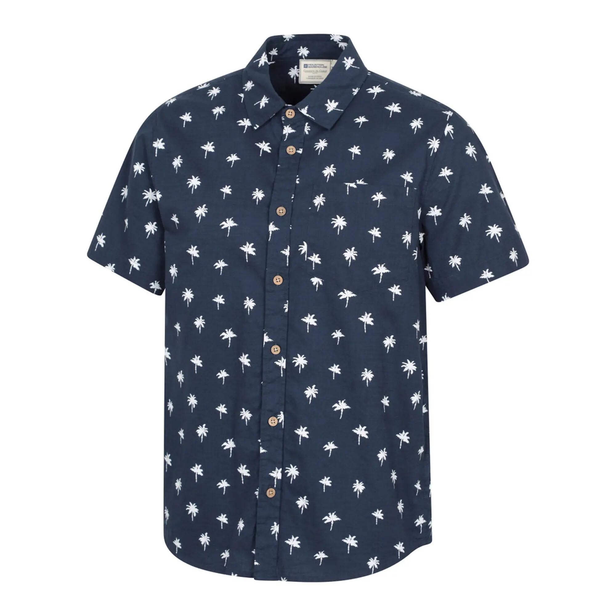 Mens Preston Illustration Shirt (Blue) 3/3