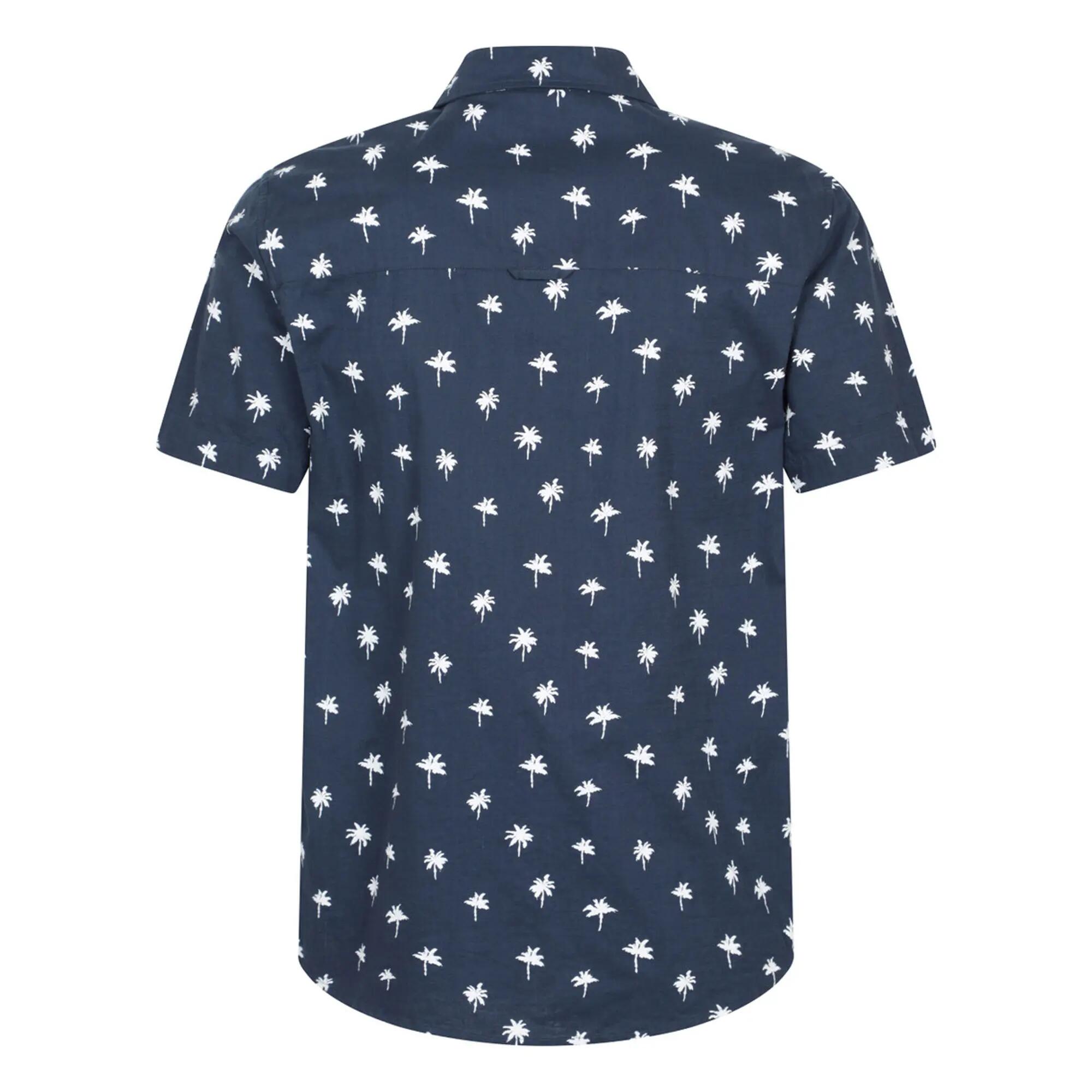 Mens Preston Illustration Shirt (Blue) 2/3