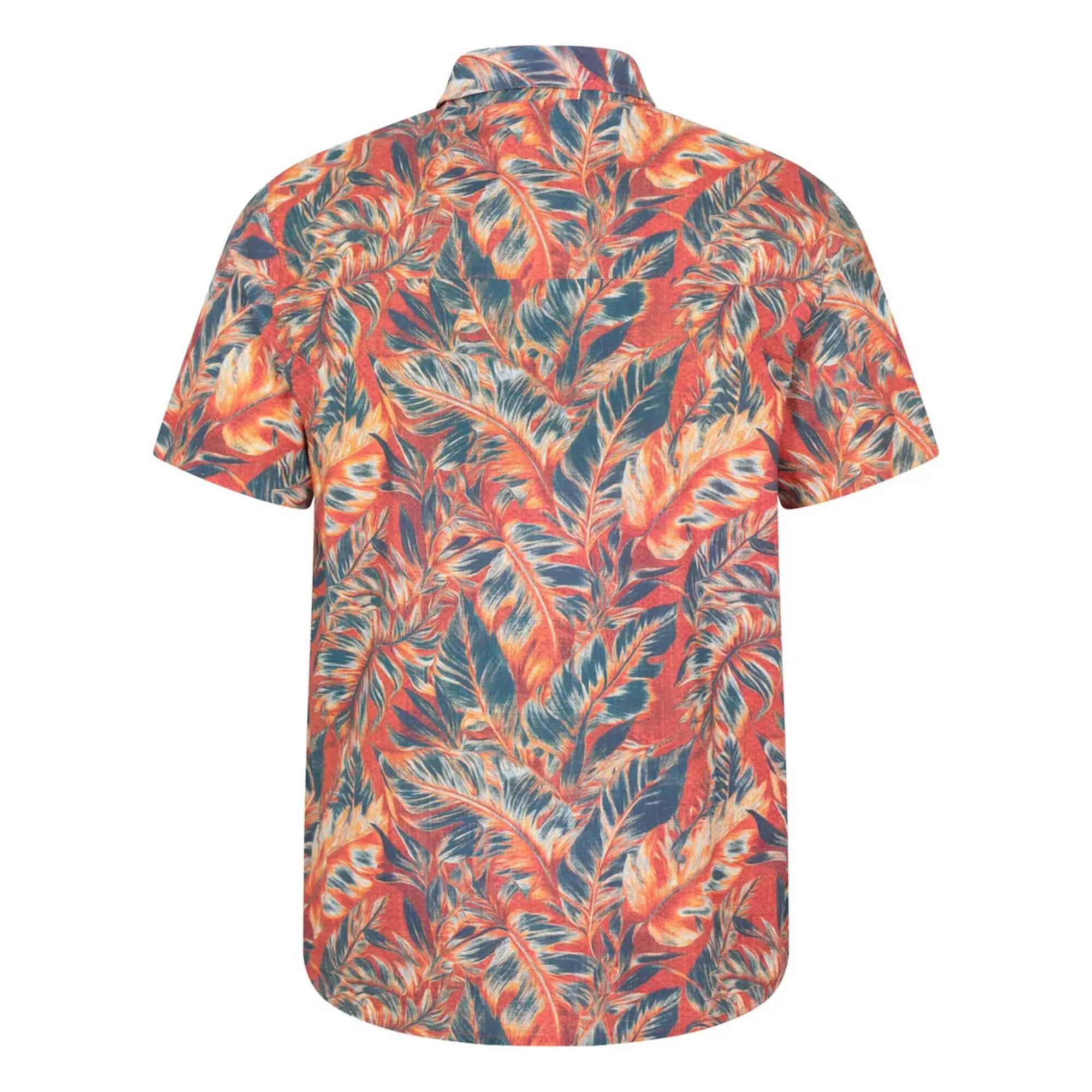 Chemise Ample Manches Courtes Motif/style Feuilles Tropicales TROPICAL Homme 2/3