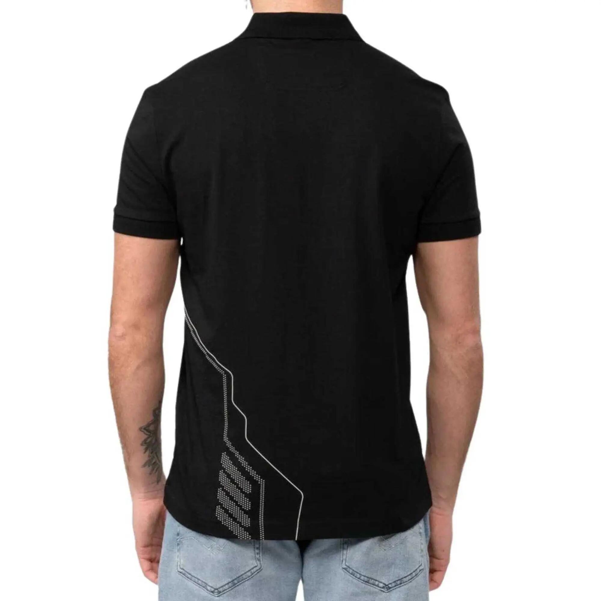 Polo Motif/style Imprimé Homme (Noir) 5/5