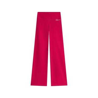 Leggings in tessuto quick dry vita alta con fondo a zampa