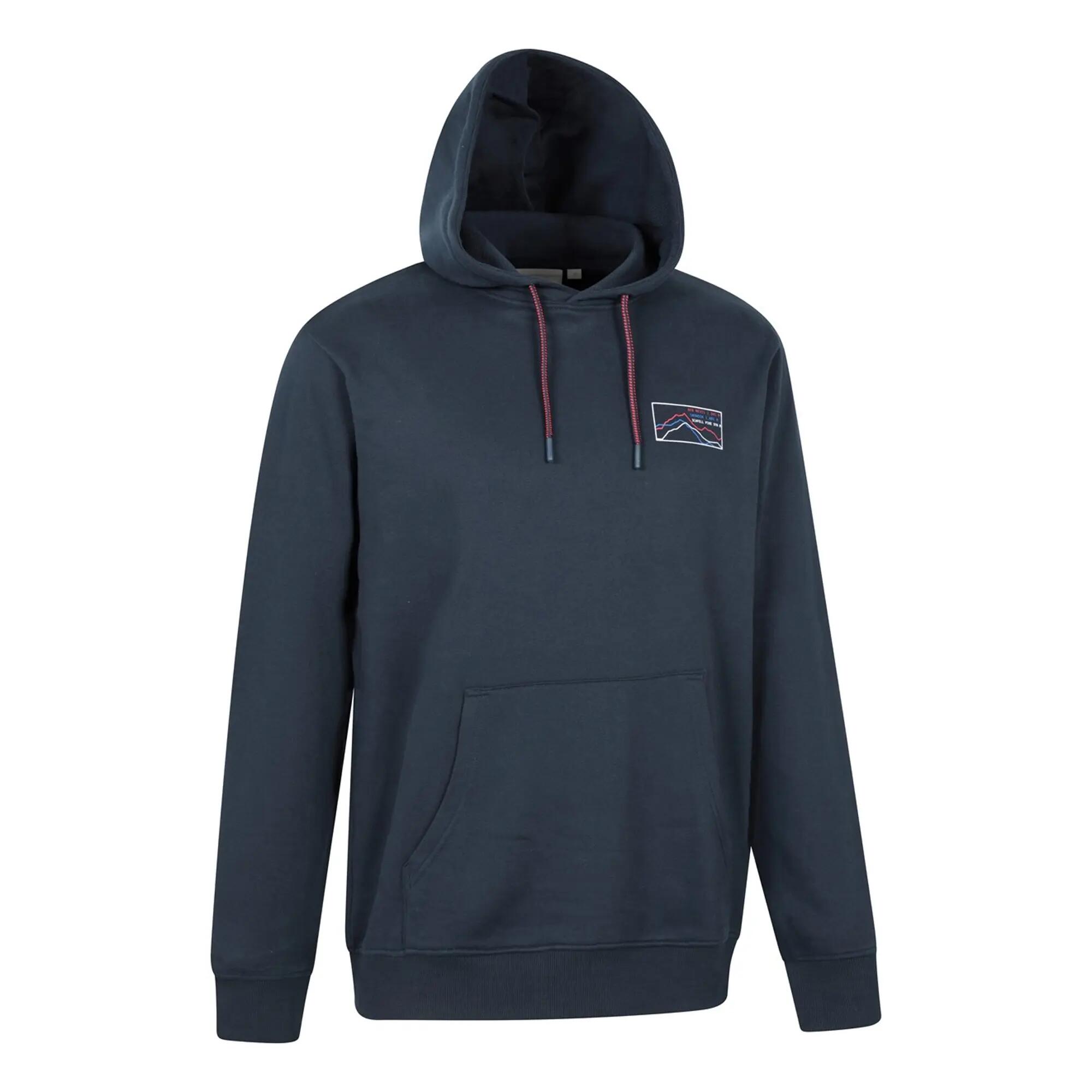 "3 Peaks" Kapuzenpullover für Herren Dunkelblau 4/4