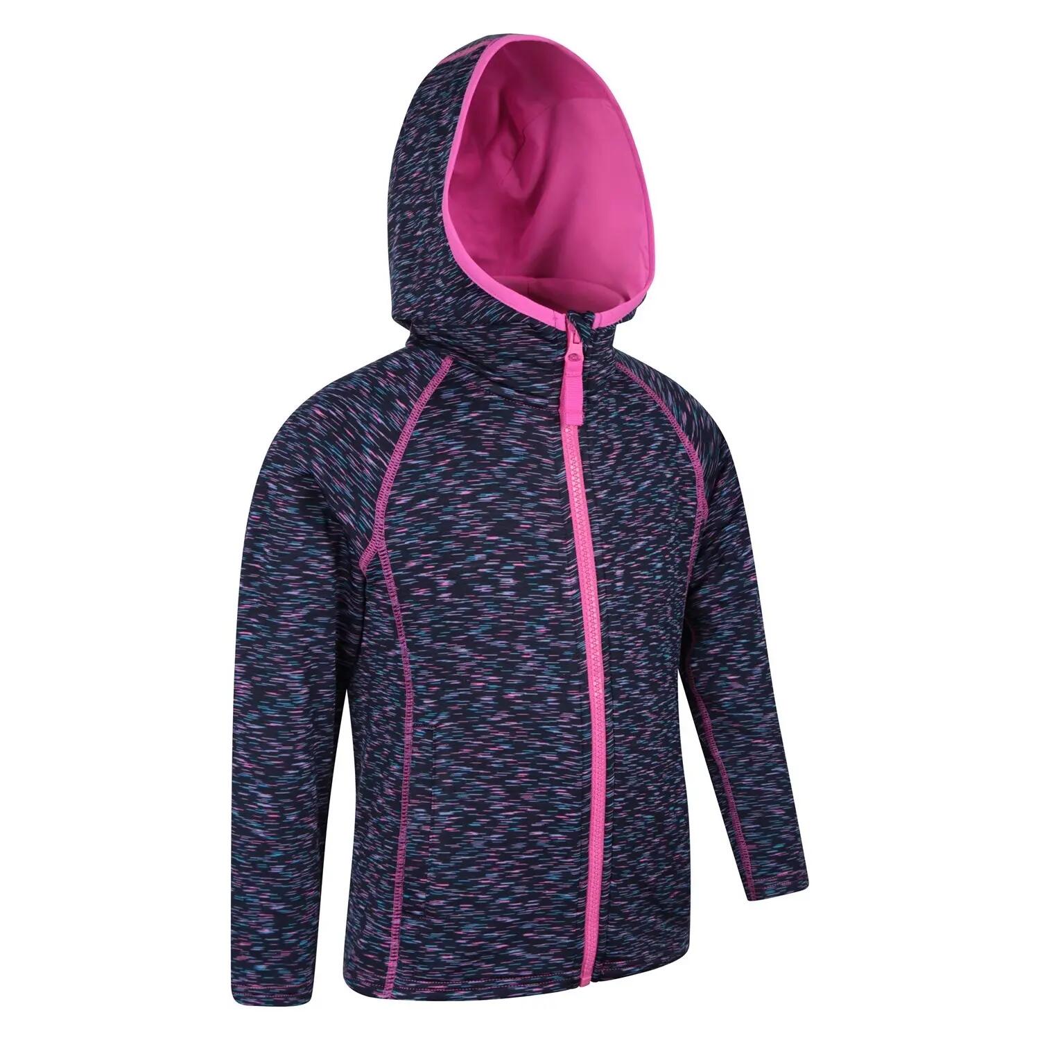 Felpa Con Cappuccio E Zip Intera Strisce Bambini Mountain Warehouse Kayleigh II 5/5