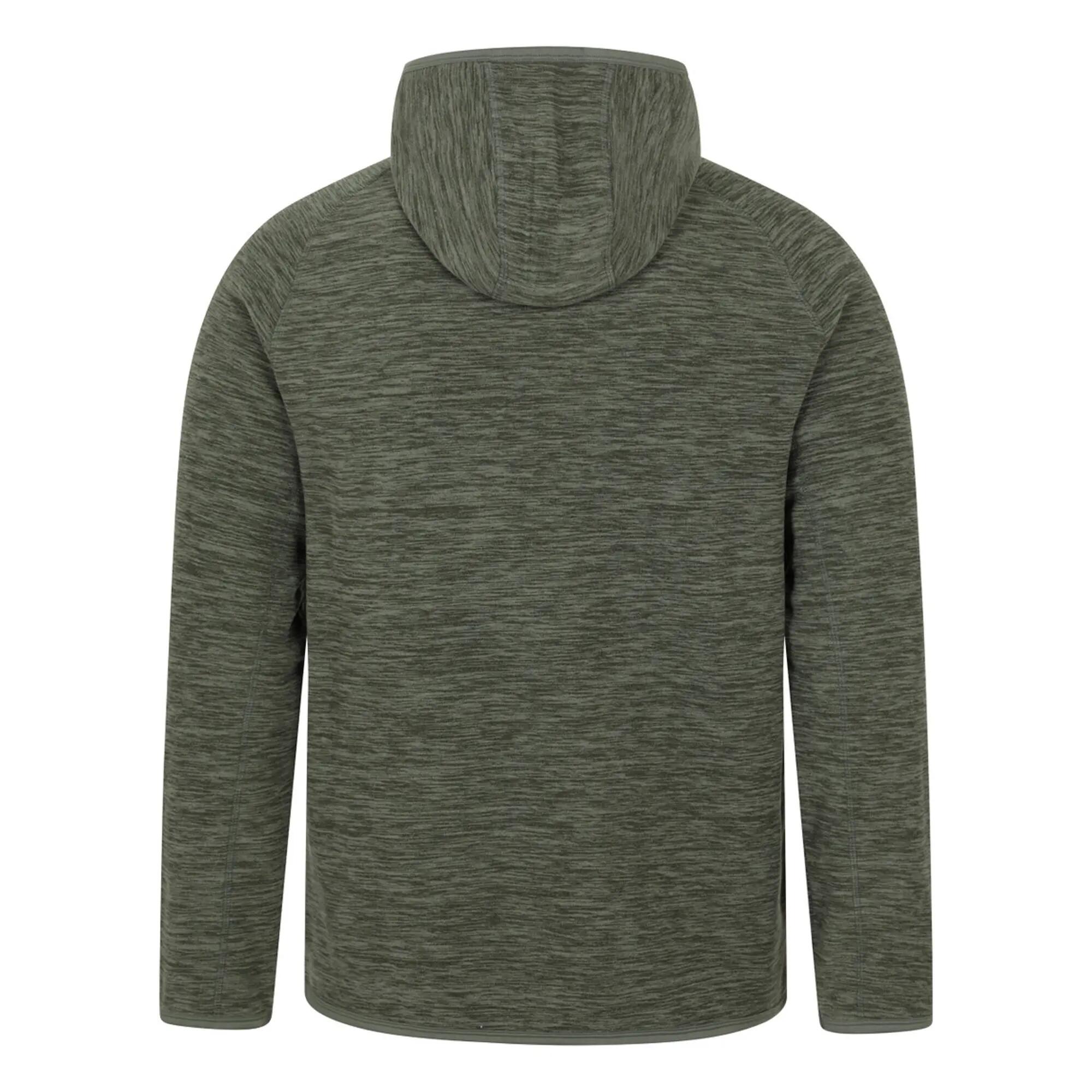 Felpa Con Cappuccio E Zip Intera Uomo Mountain Warehouse Snowdon II Cachi Scuro 2/3