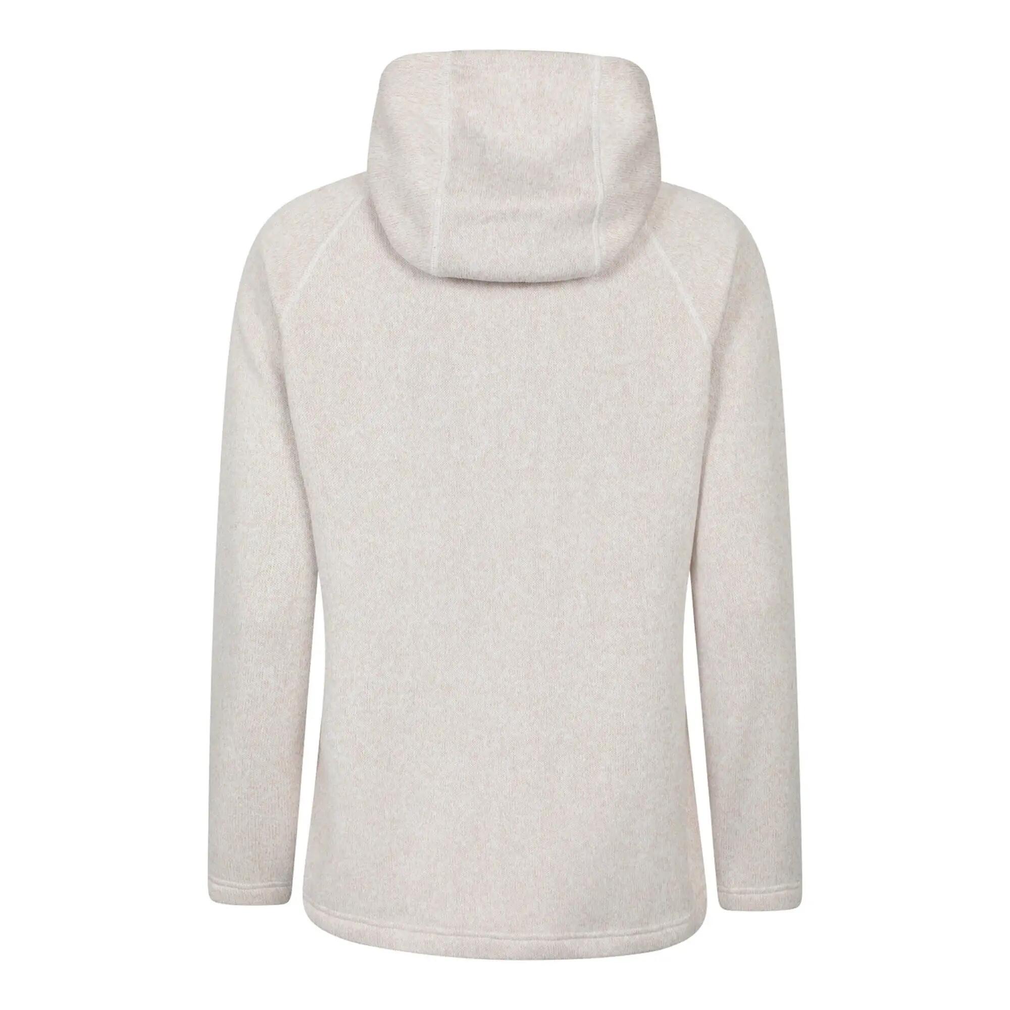 Womens/Ladies Nevis Full Zip Hoodie (Beige) 2/4