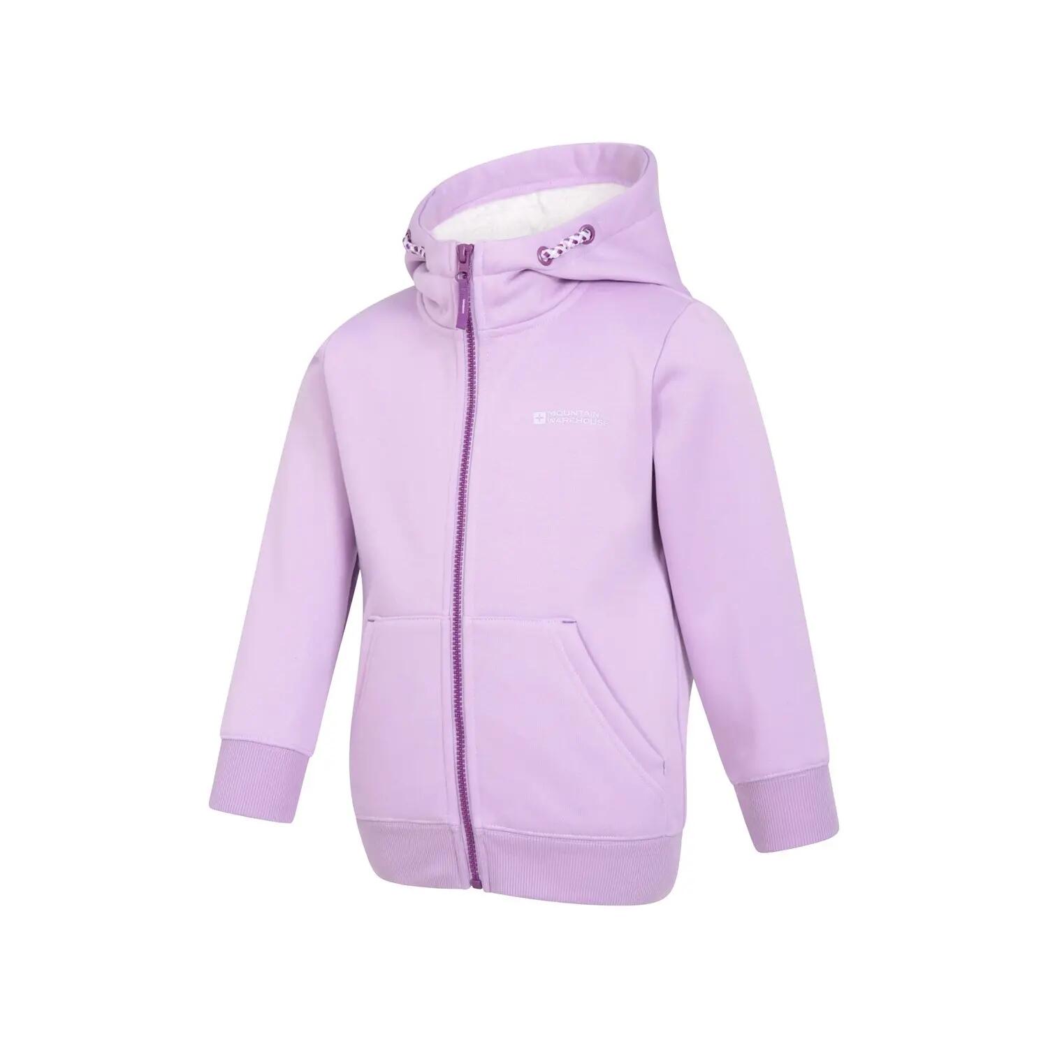 Childrens/Kids Alpine II Full Zip Hoodie (Purple) 5/6