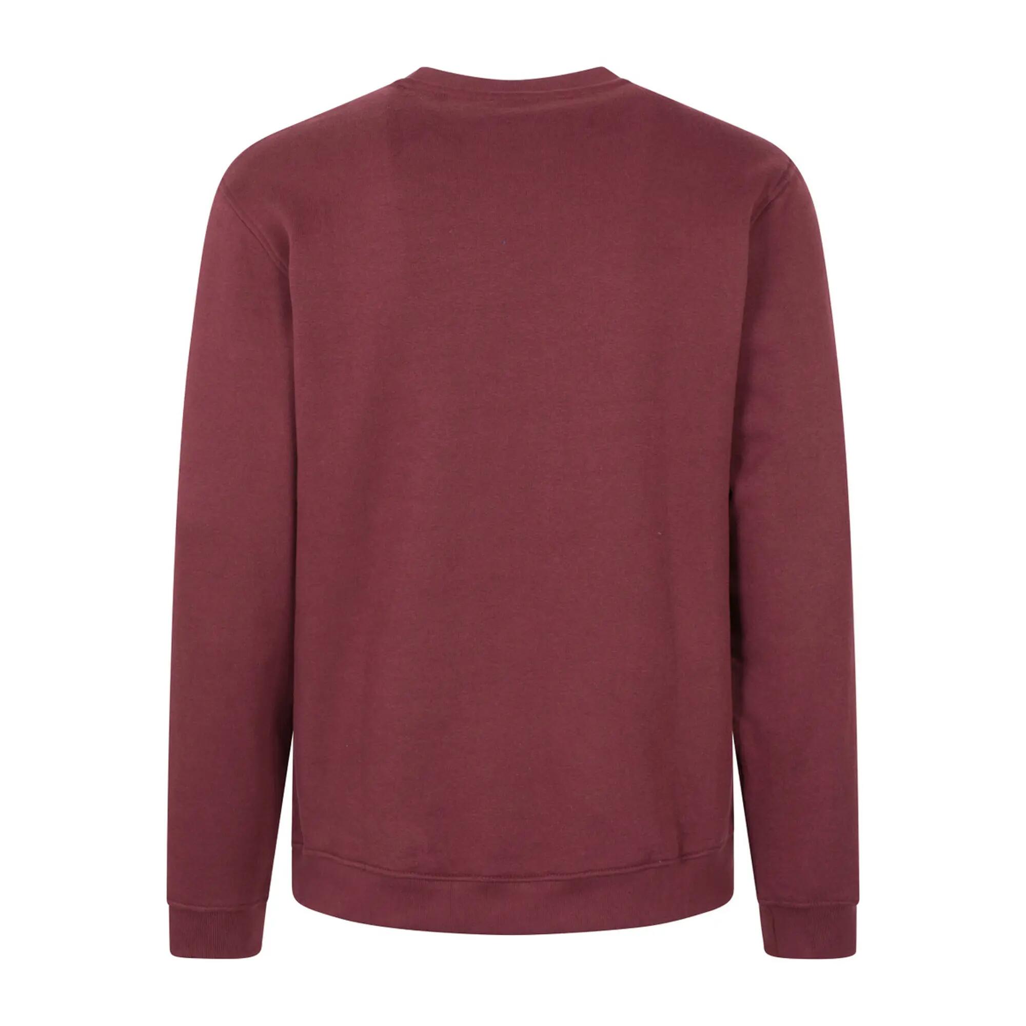Mens Mountain Crew Neck Sweatshirt (Burgundy) 2/4