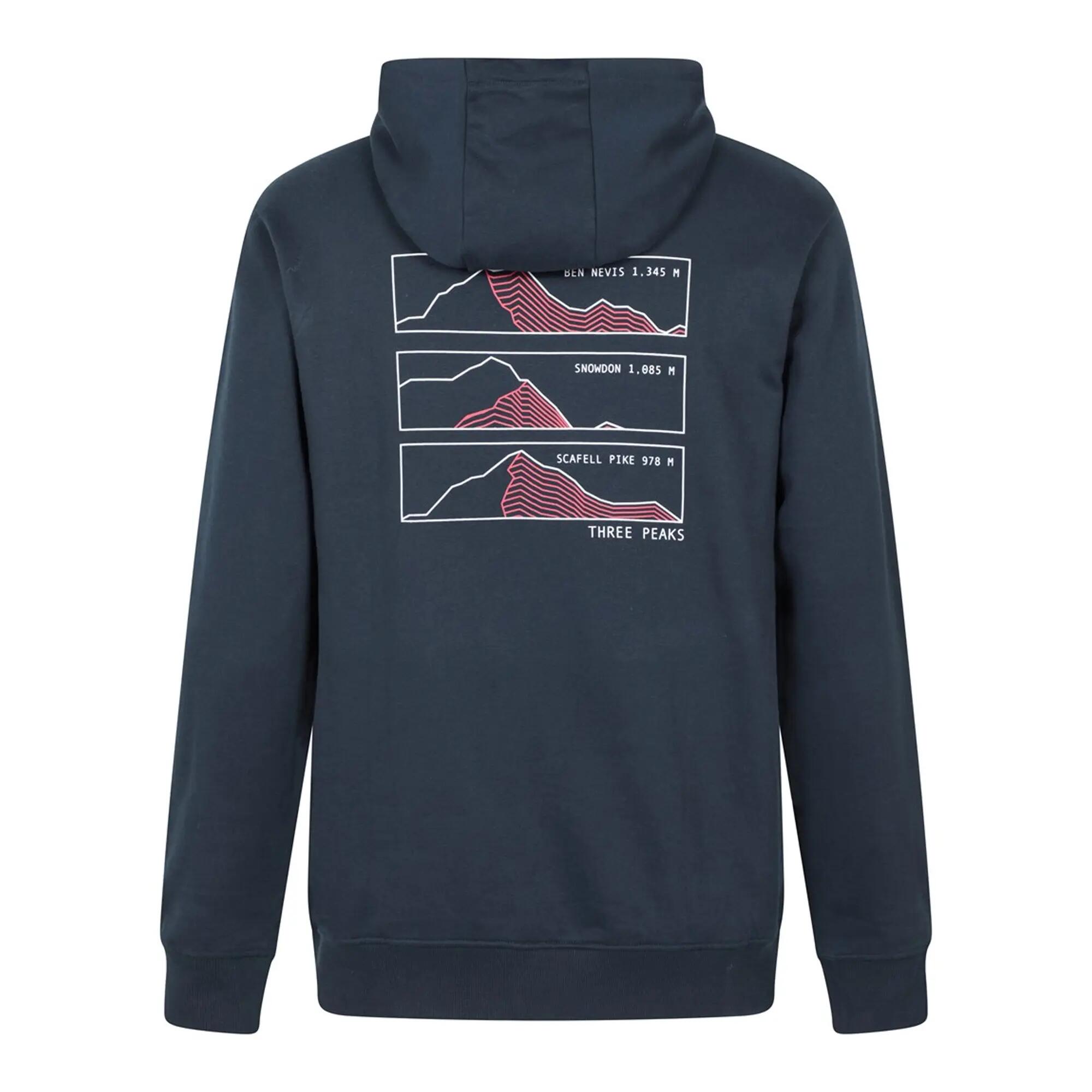 "3 Peaks" Kapuzenpullover für Herren Dunkelblau 2/4