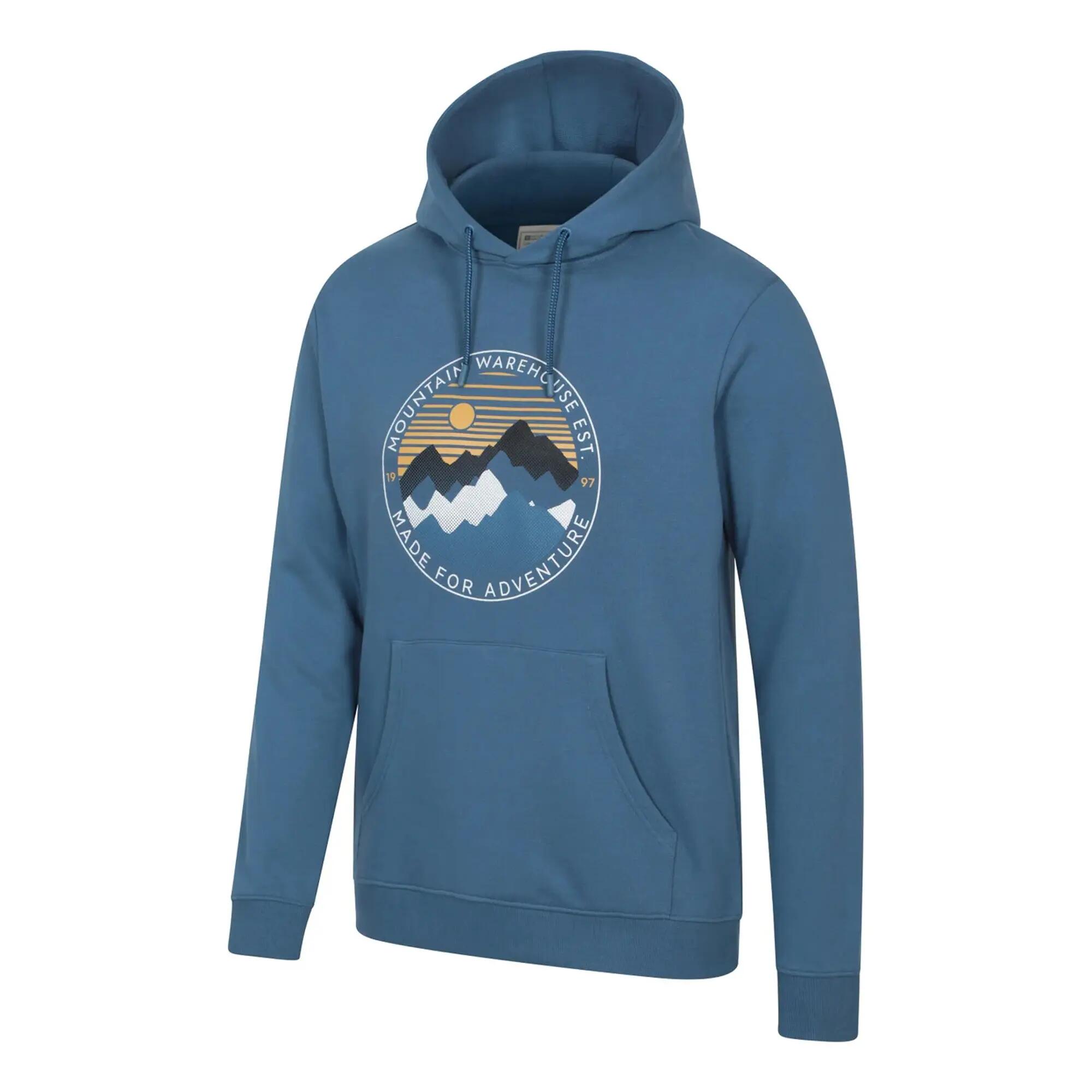 Sweat À Capuche Homme (Bleu) 3/4