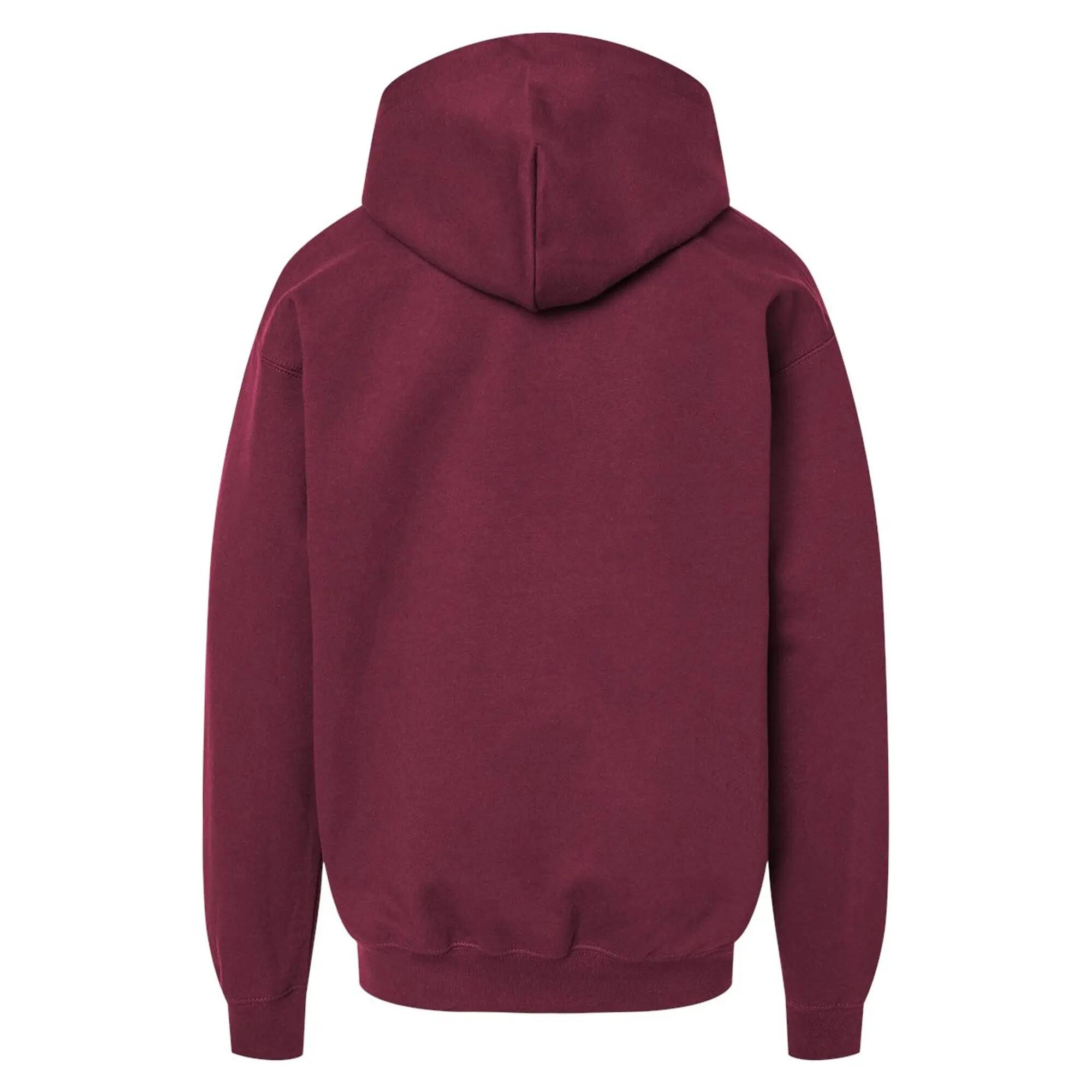Felpa Con Cappuccio Peso Medio Bambini Gildan Marrone 2/3